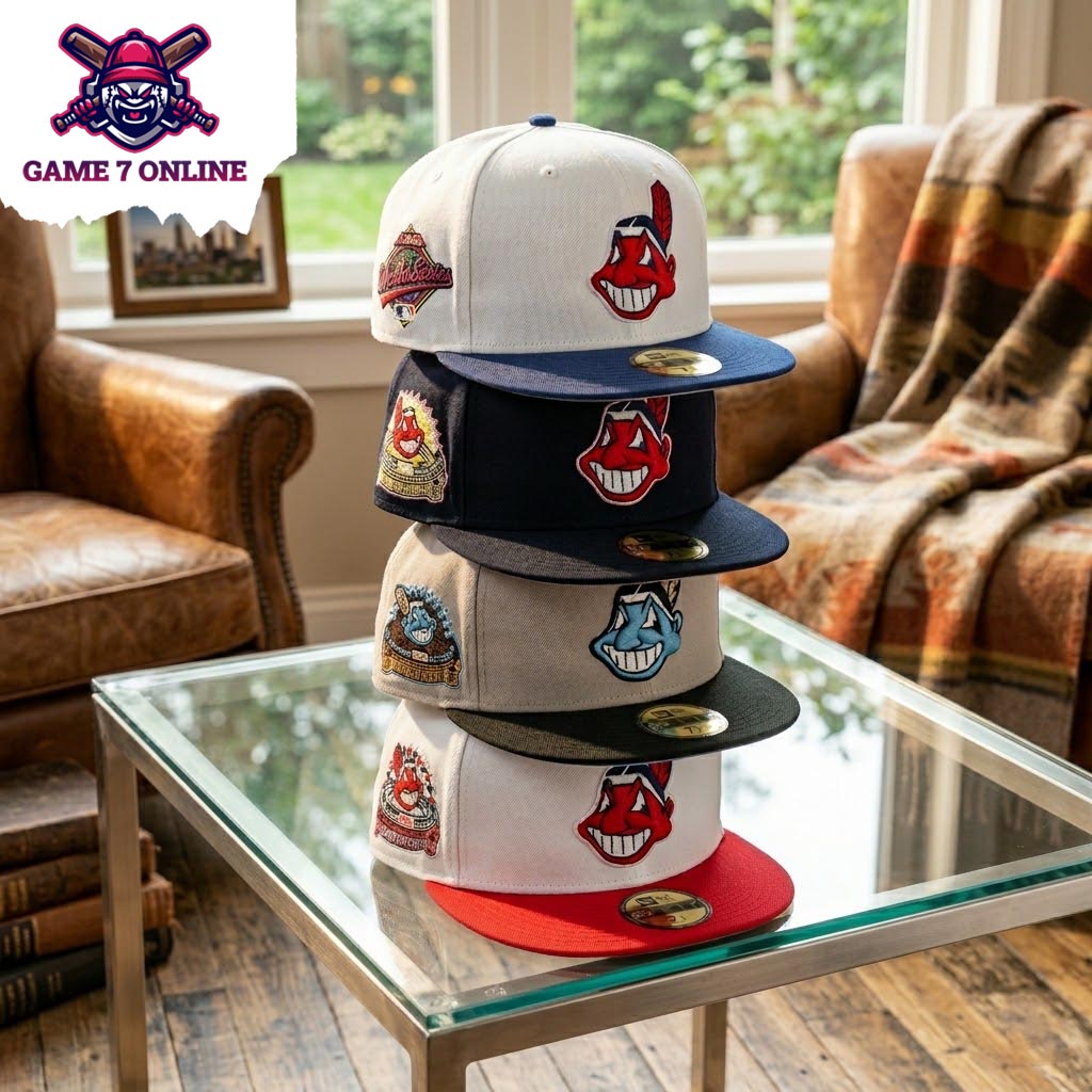Cleveland Indians World Series patch hat New Era 59Fifty limited edition fitted cap