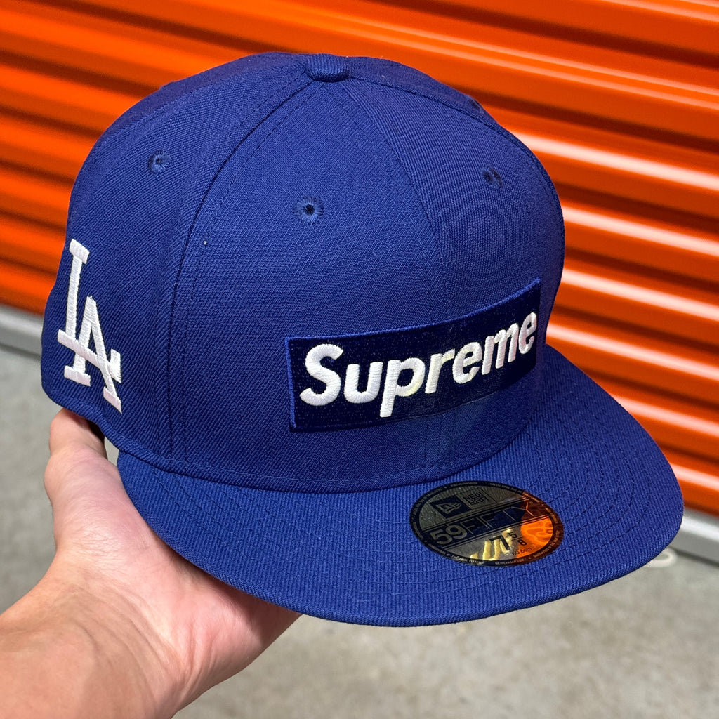 Supreme Los Angeles Dodgers Blue New Era Fitted Hat