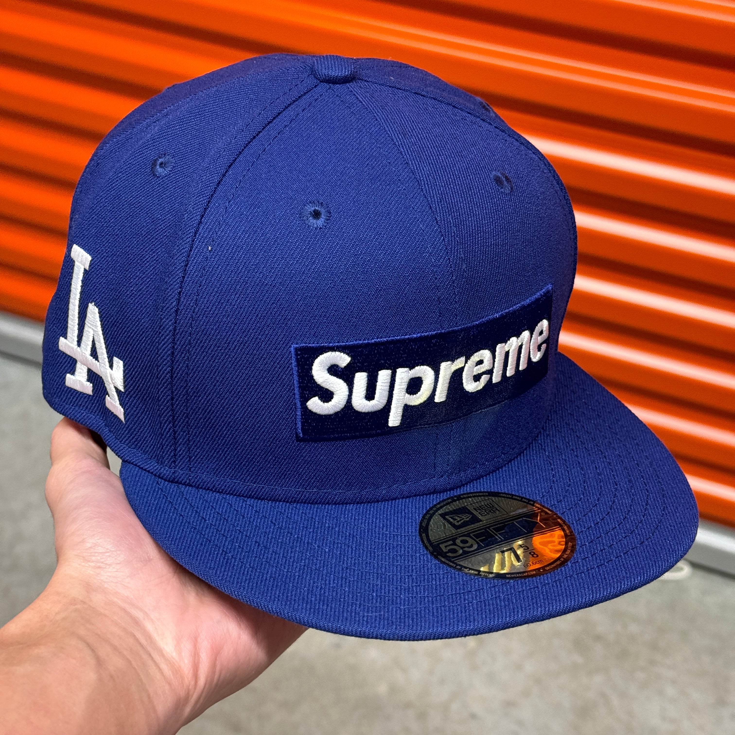 Supreme Los Angeles Dodgers Blue New Era Fitted Hat