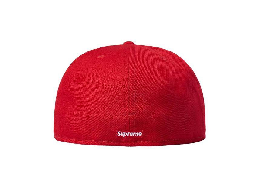 Red Supreme S Logo Frosty Snow Winter New Era Hat Cap (20FW) - view 15