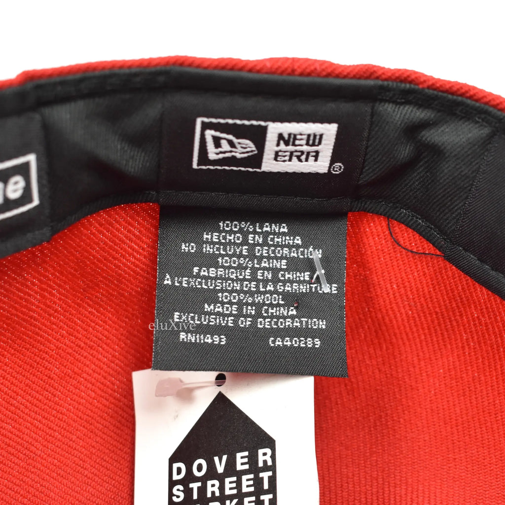Red Supreme S Logo Frosty Snow Winter New Era Hat Cap (20FW) - view 11