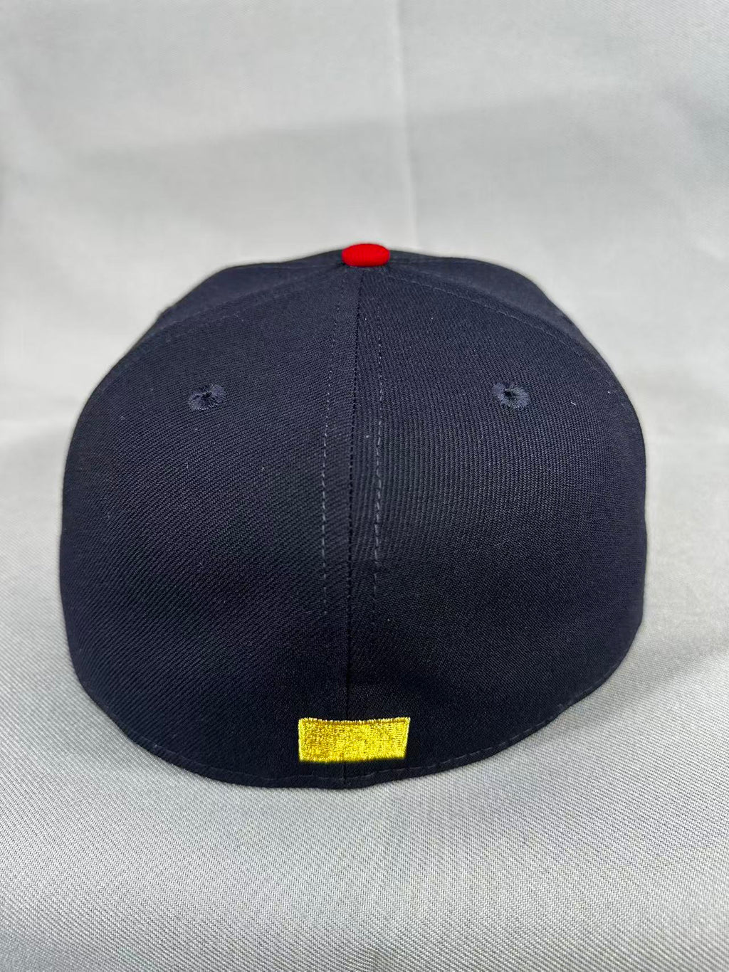 Navy Pinky Chief Wahoo 100 Seasons fitted hat, view 5
