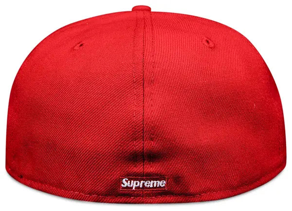 Red Supreme S Logo Frosty Snow Winter New Era Hat Cap (20FW) - view 14