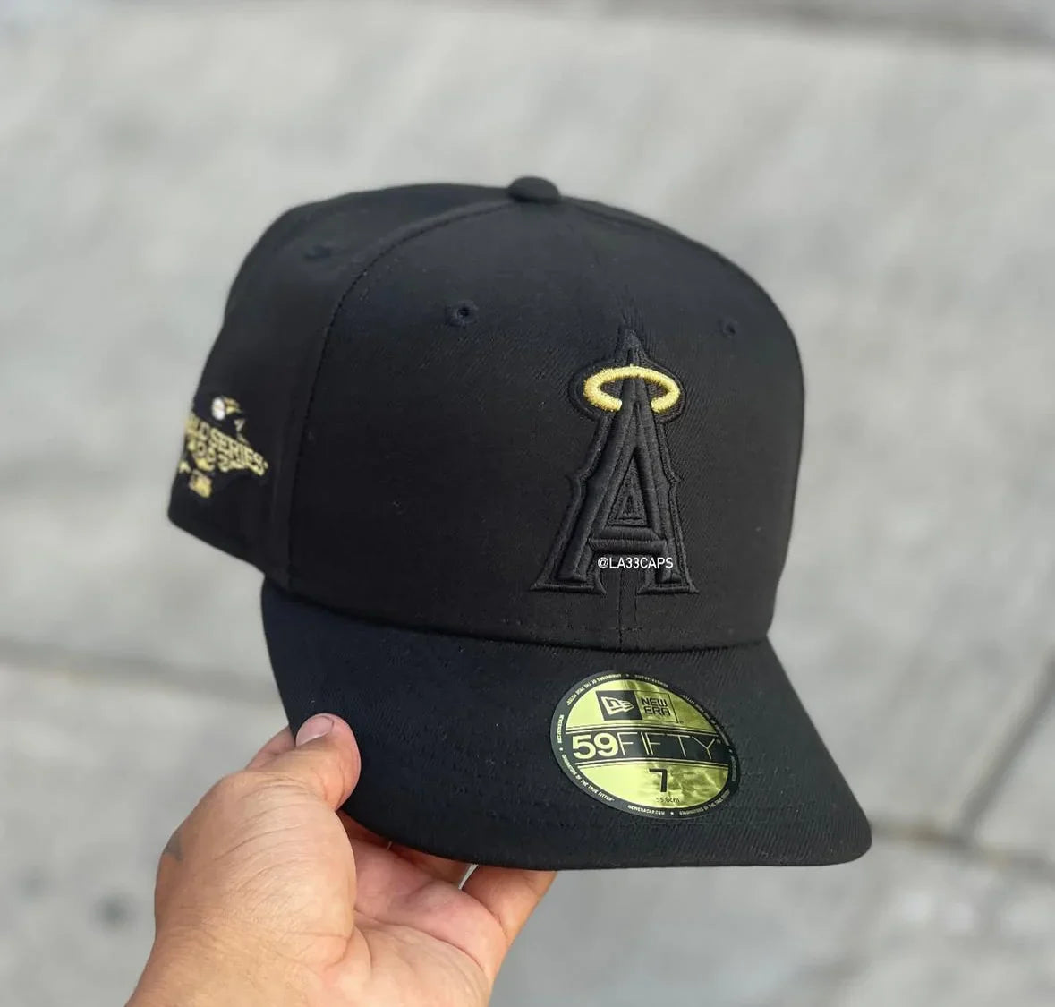 Angels 2002 World Series New Era Fitted Hat