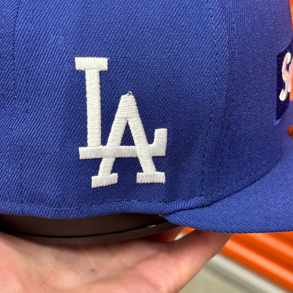 Supreme Los Angeles Dodgers Blue New Era Fitted Hat