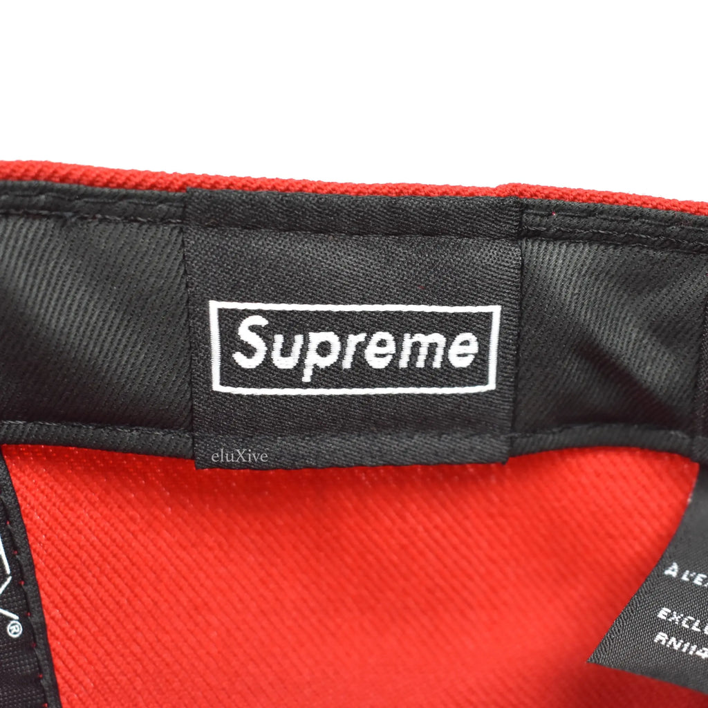 Red Supreme S Logo Frosty Snow Winter New Era Hat Cap (20FW) - view 12