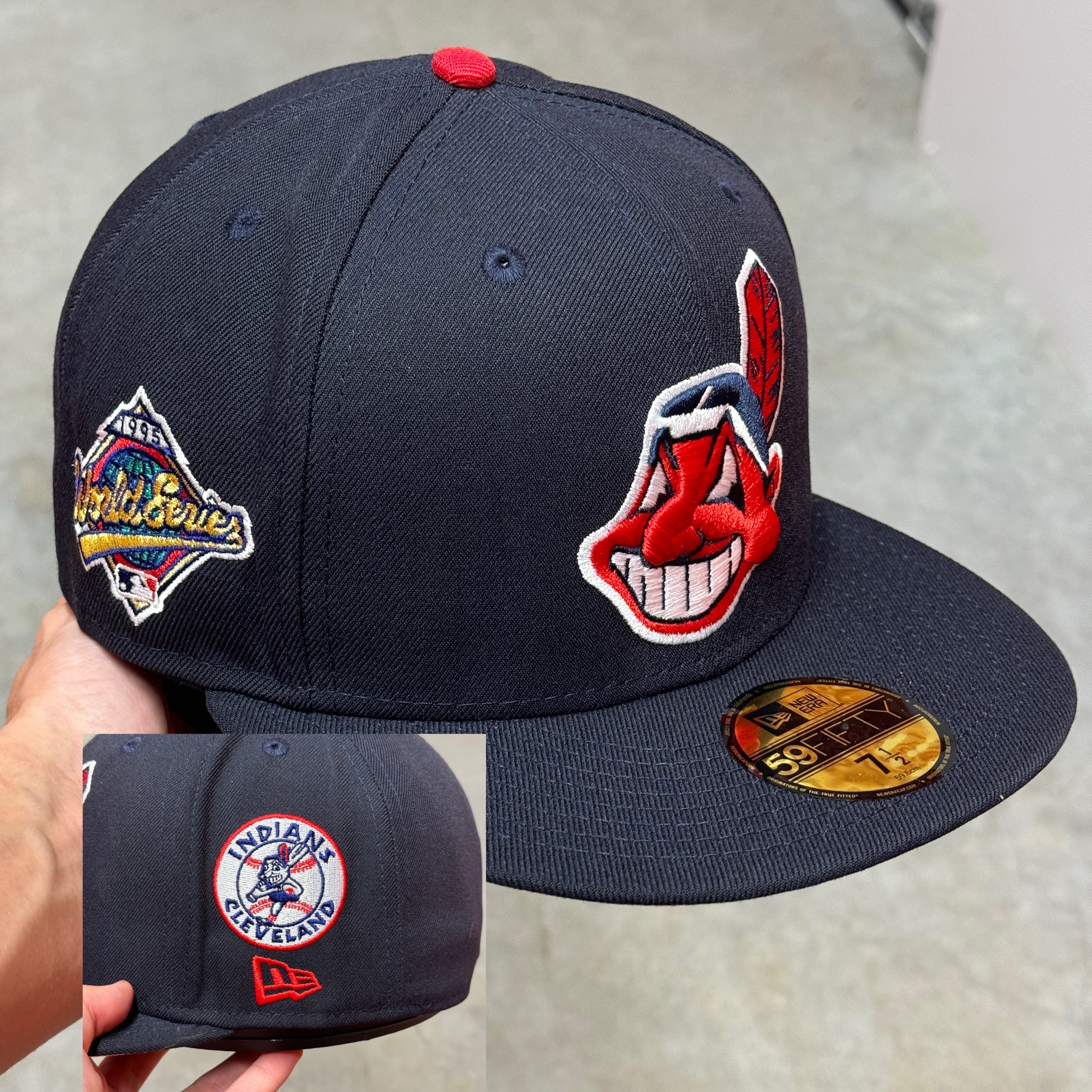 Cleveland Indians Chief Wahoo 1995 World Series New Era Fitted Hat