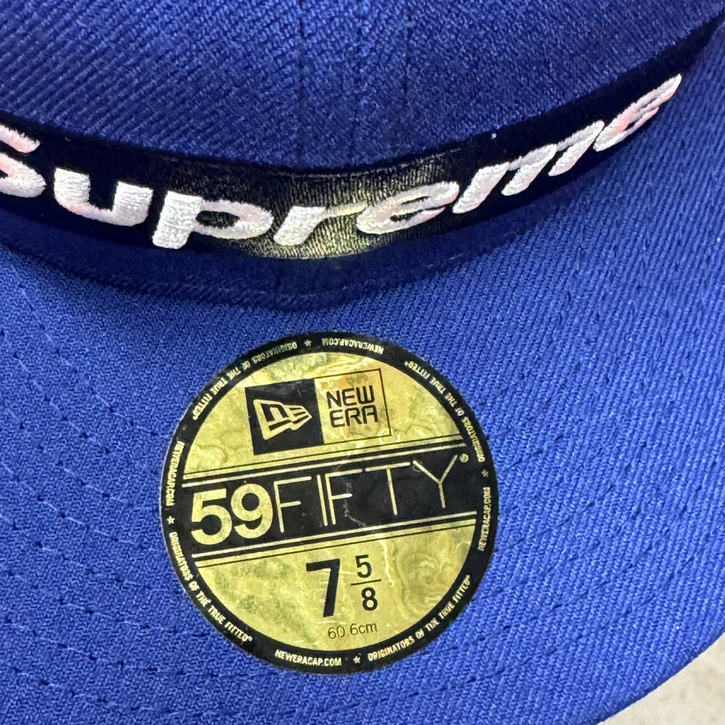 Supreme Los Angeles Dodgers Blue New Era Fitted Hat