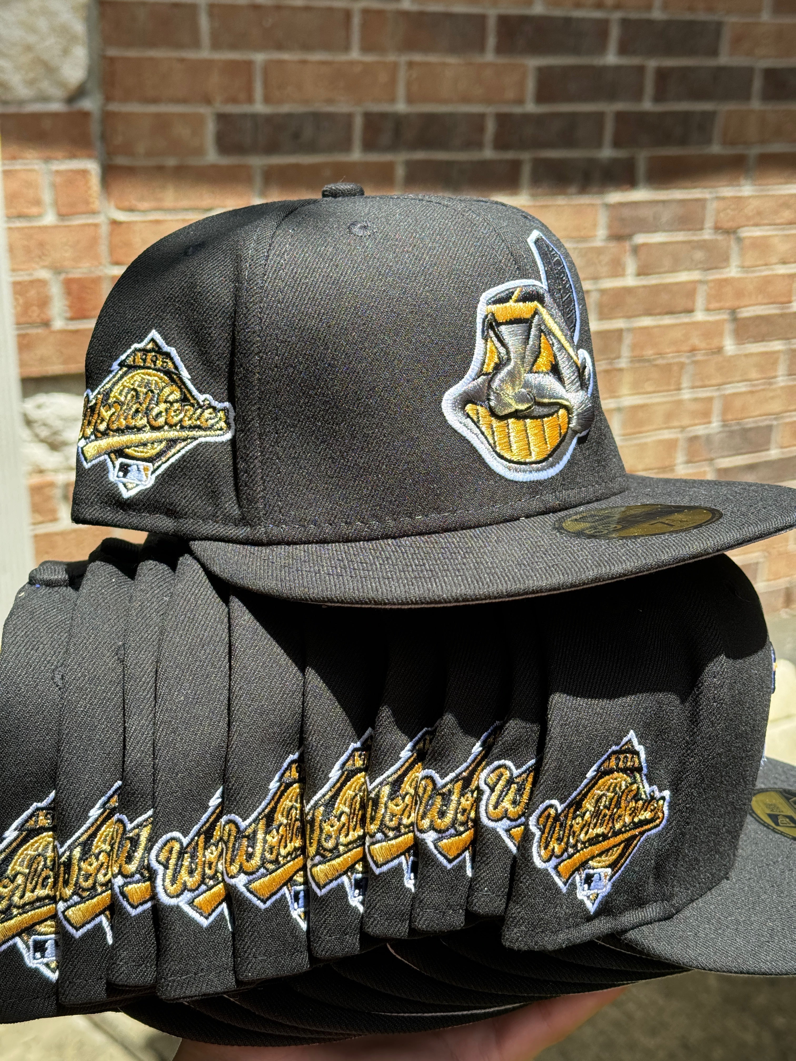 Cleveland Indians Chief Wahoo 1995 World Series New Era Fitted Hat