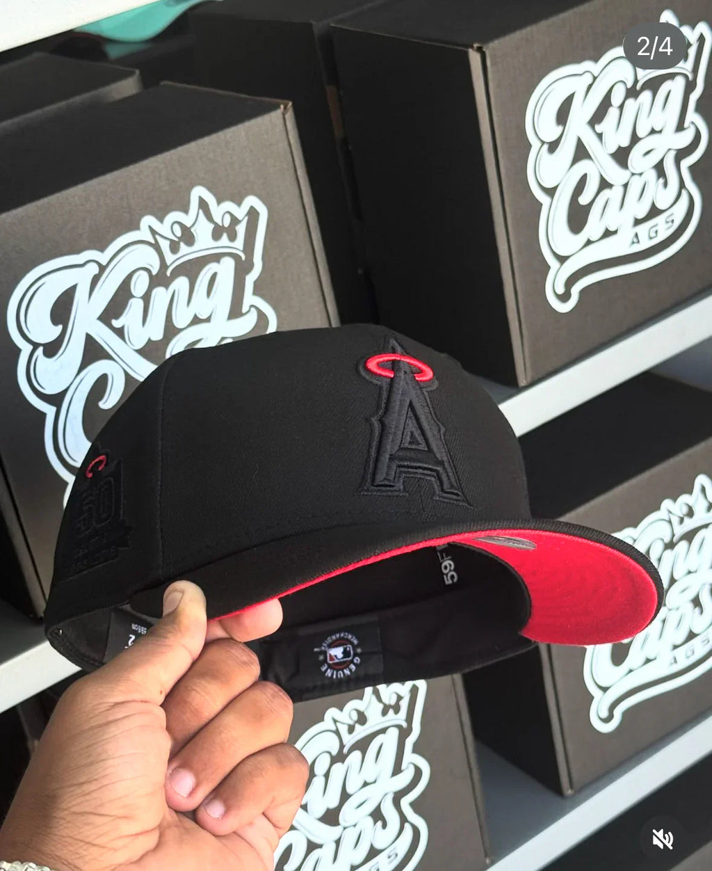 Angels 50th Anniversary New Era Fitted Hat