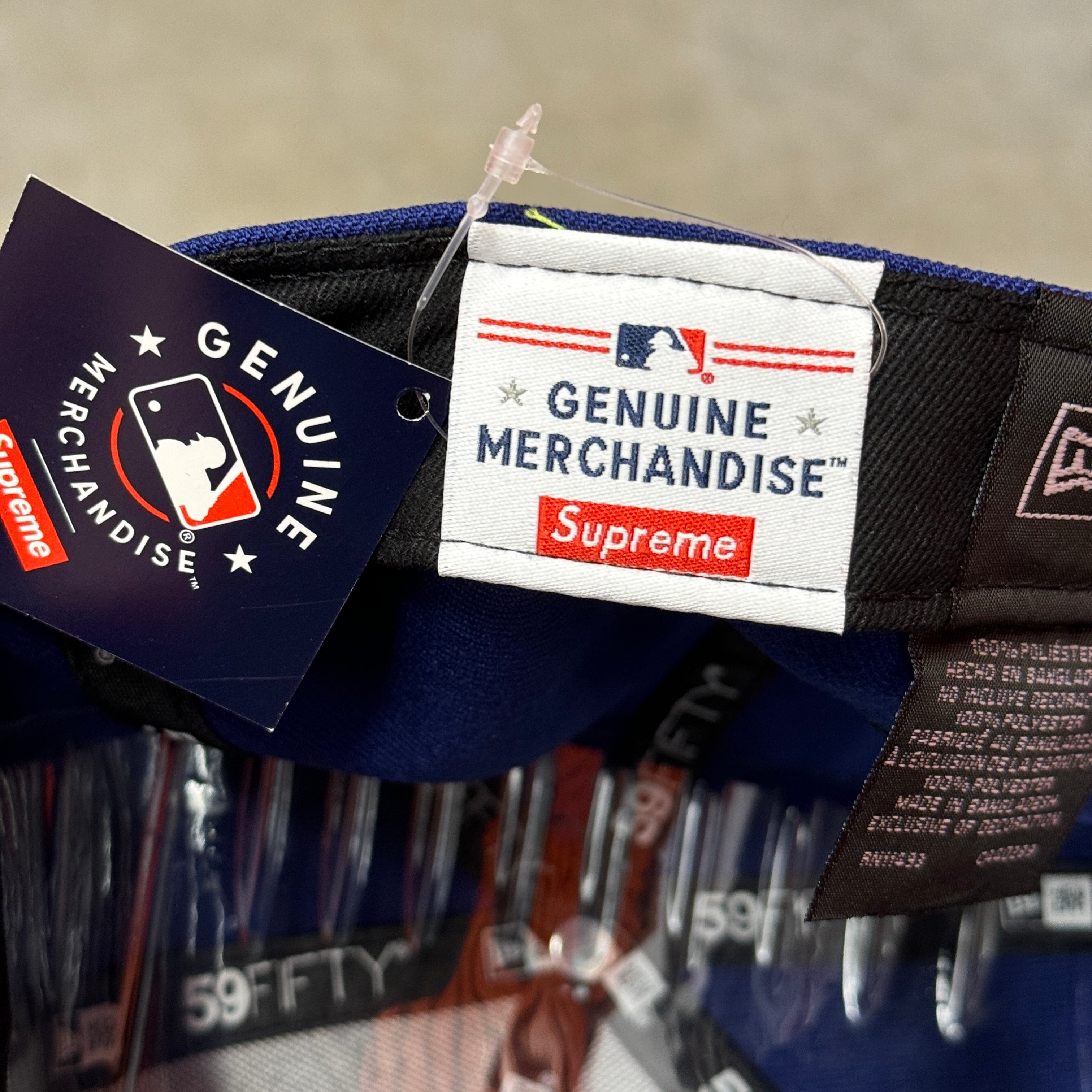 Supreme Los Angeles Dodgers Blue New Era Fitted Hat