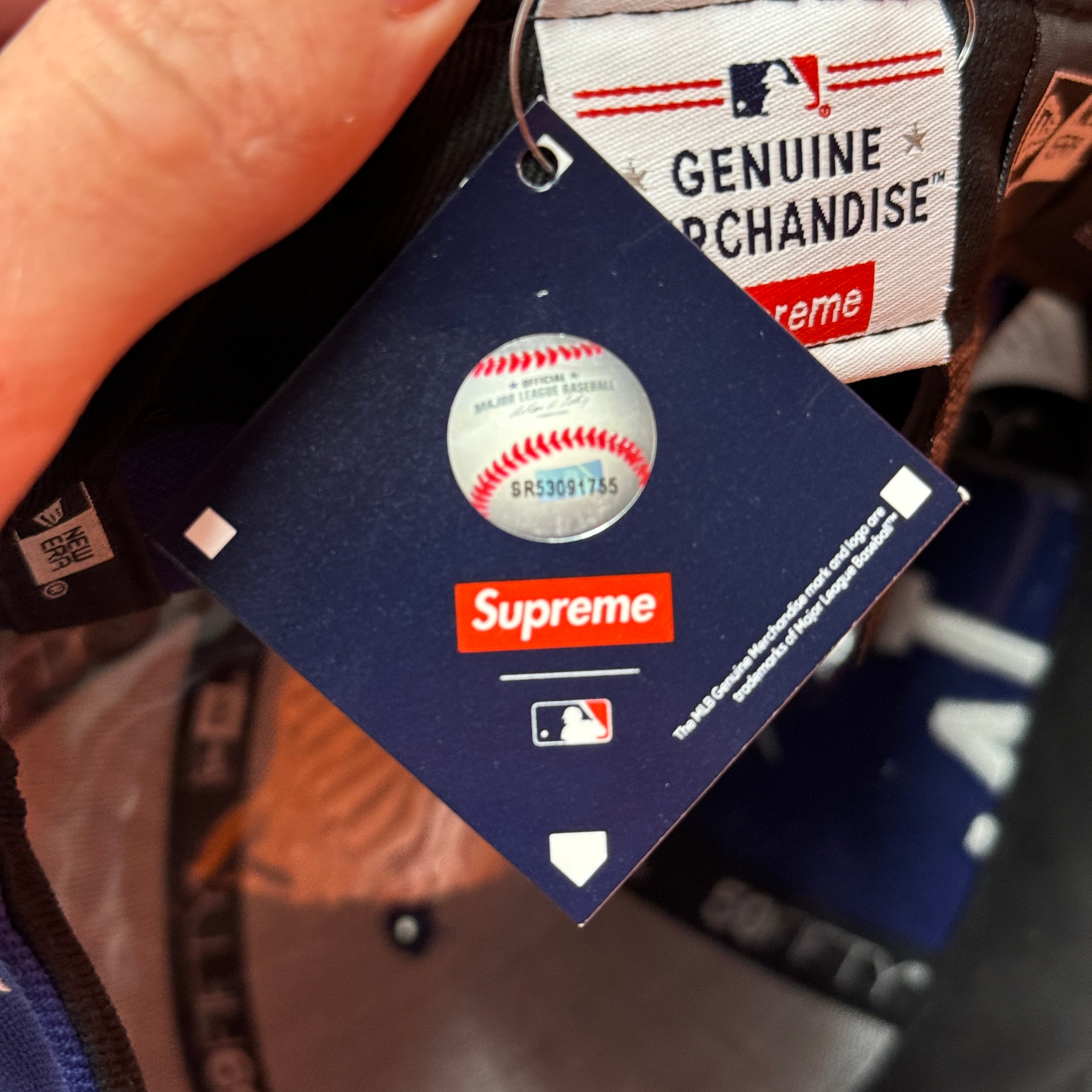 Supreme Los Angeles Dodgers Blue New Era Fitted Hat