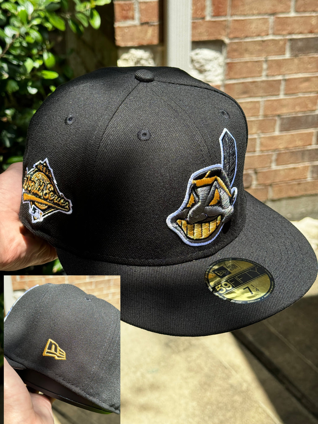 Cleveland Indians Chief Wahoo 1995 World Series New Era Fitted Hat