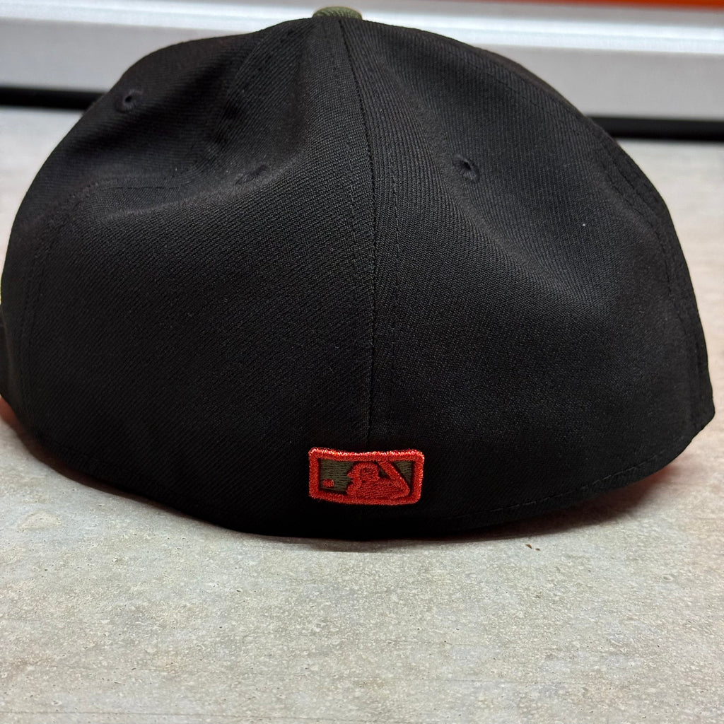 Black Olive Chief Wahoo Cleveland Indians Guardians Banned 1954 All Star Game New Era 59Fifty Fitted Hat