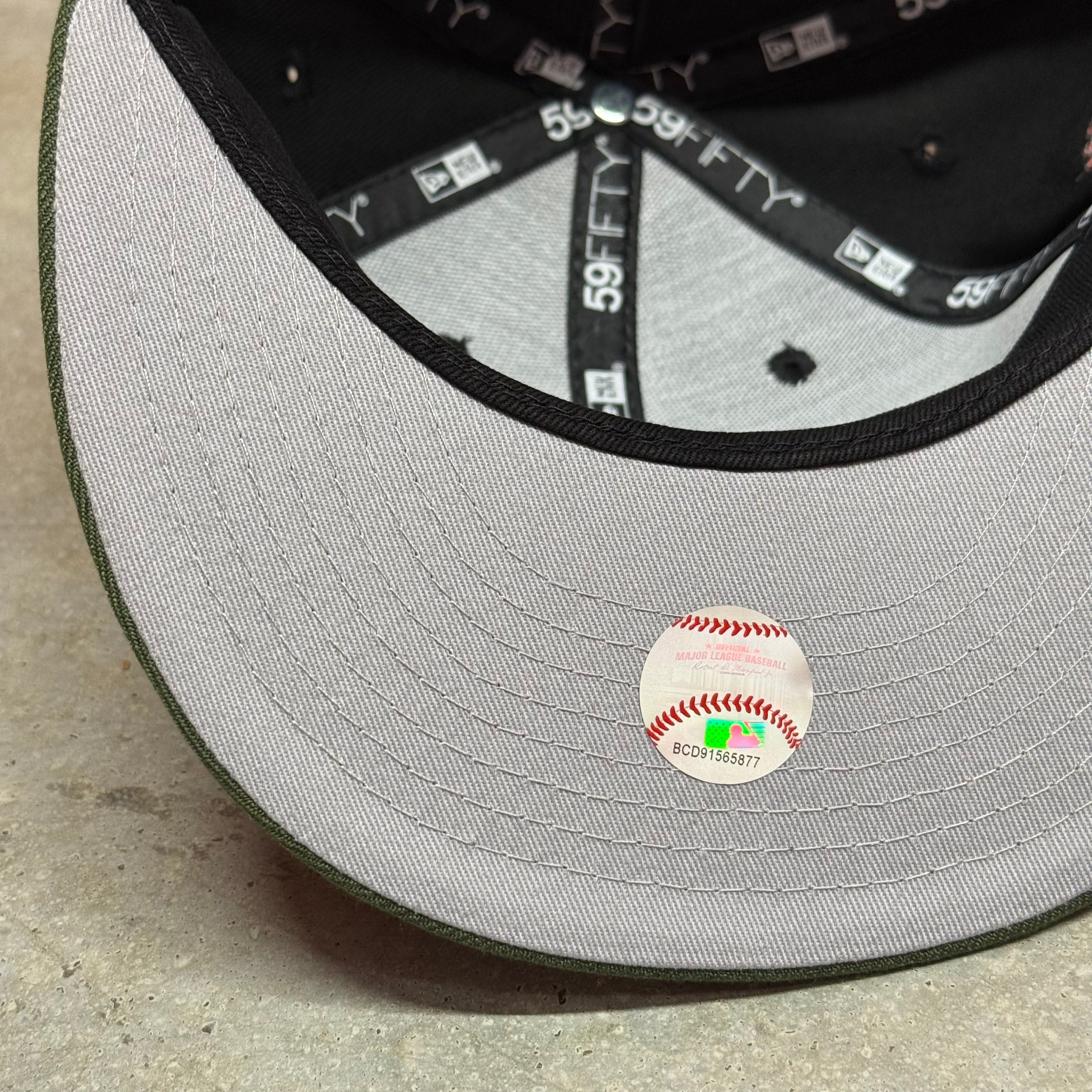 Black Olive Chief Wahoo Cleveland Indians Guardians Banned 1954 All Star Game New Era 59Fifty Fitted Hat