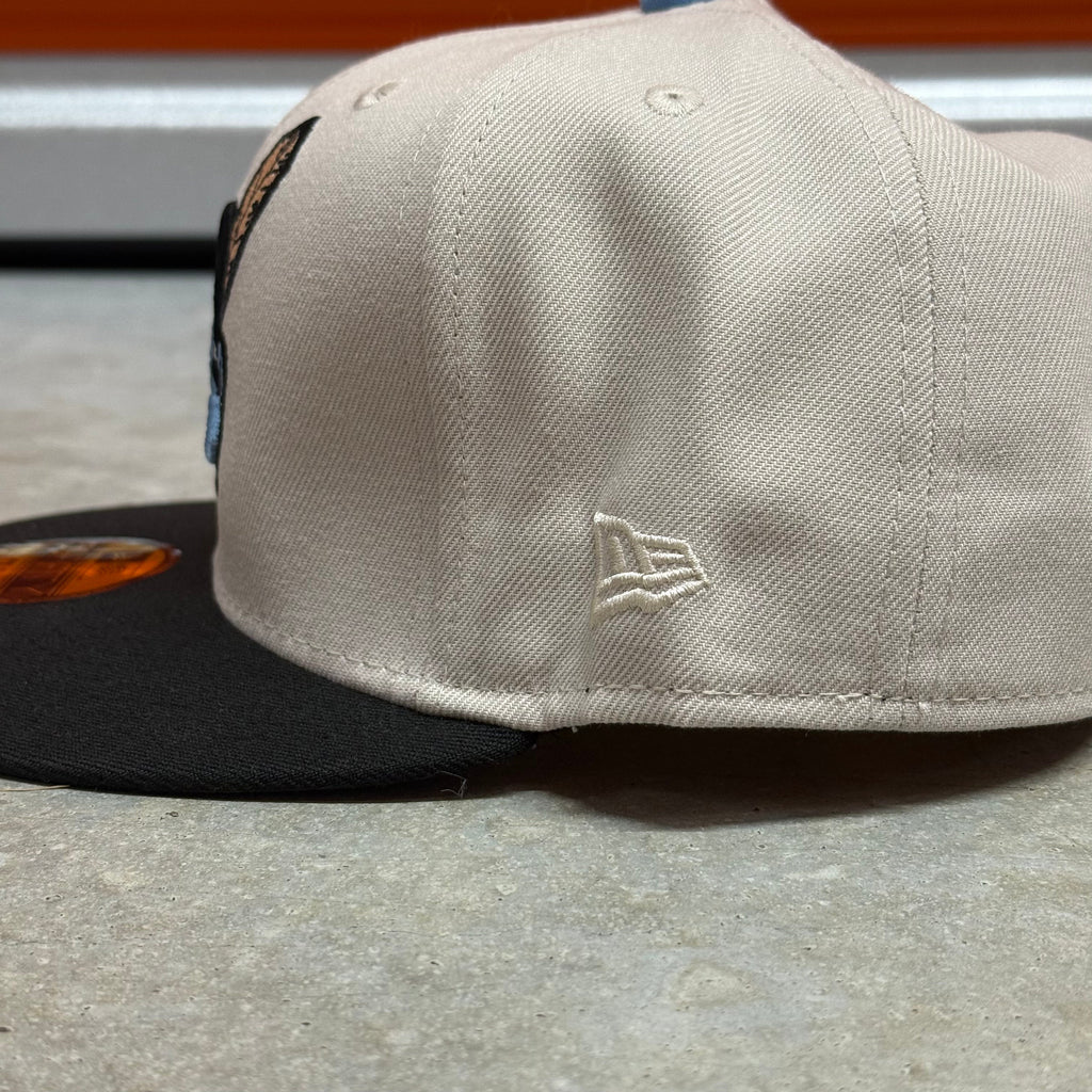 Chrome Black Icy Chief Wahoo Cleveland Indians Guardians Banned 1954 All Star Game New Era Fitted Hat Cap