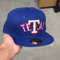 Texas TETAS Rangers Banned New Era Hat Viral 59Fifty Overlap Fitted Hat Cap