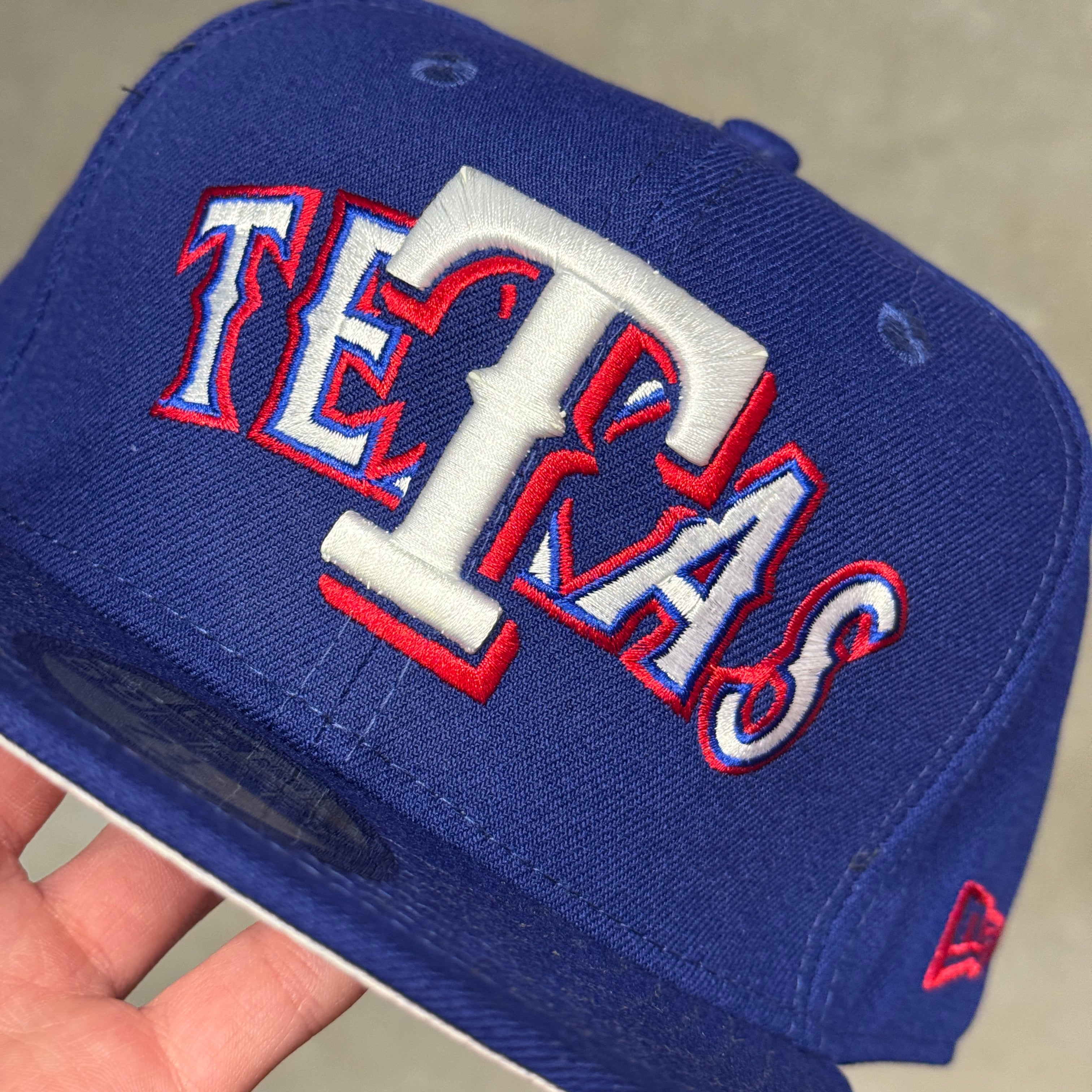Texas TETAS Rangers Banned New Era Hat Viral 59Fifty Overlap Fitted Hat Cap