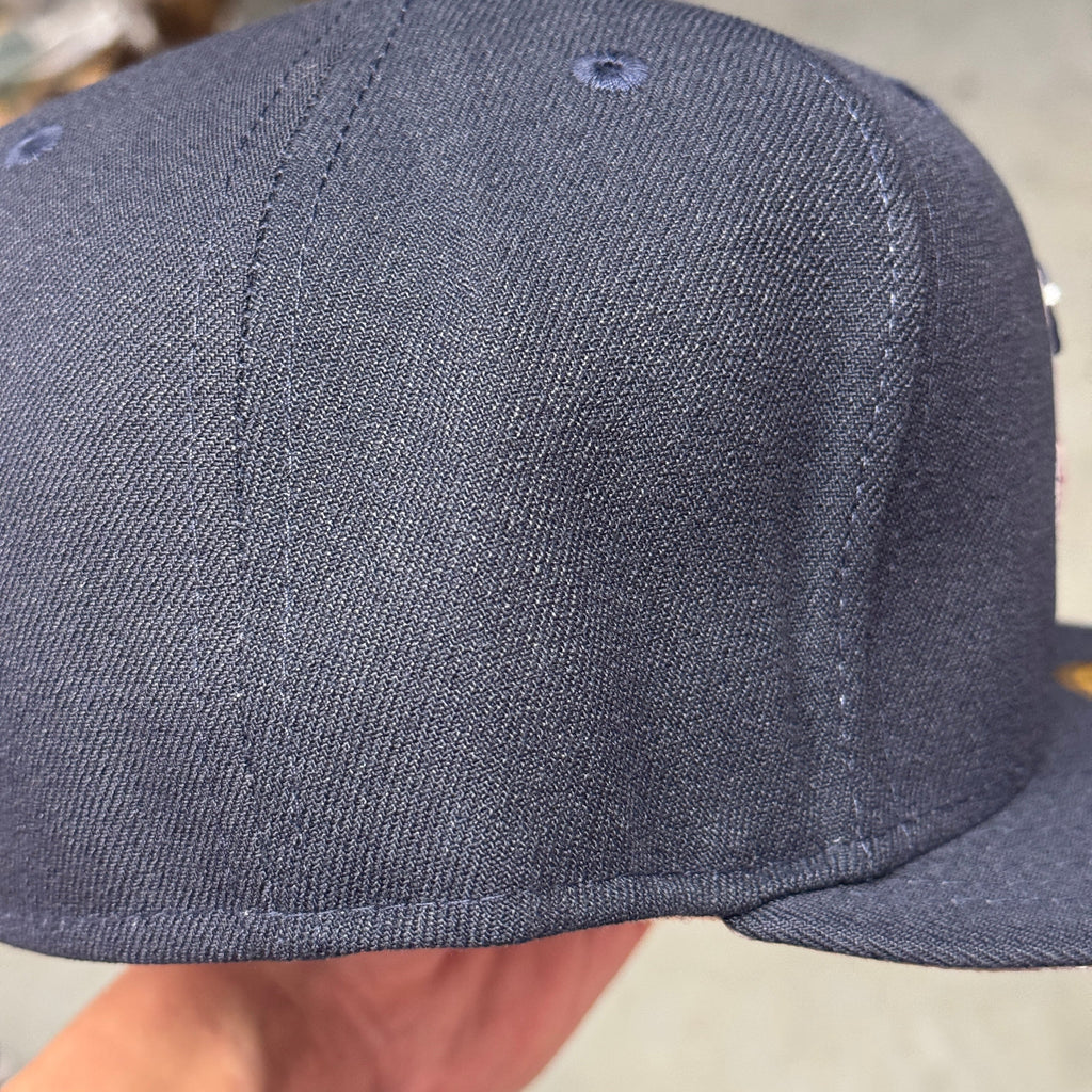 Navy Grey UV Chief Wahoo Cleveland Indians 1997 World Series New Era Fitted Hat Cap