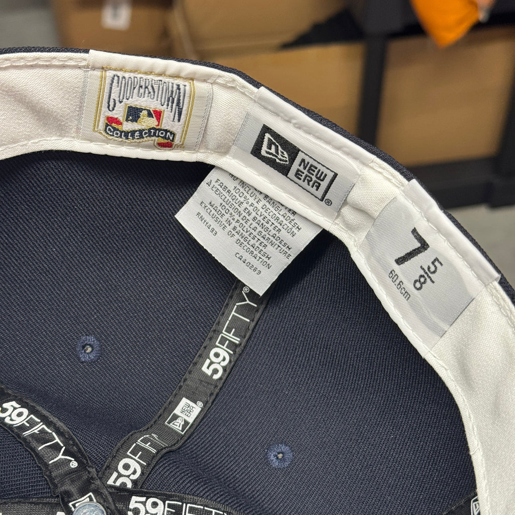 Navy Grey UV Chief Wahoo Cleveland Indians 1997 World Series New Era Fitted Hat Cap