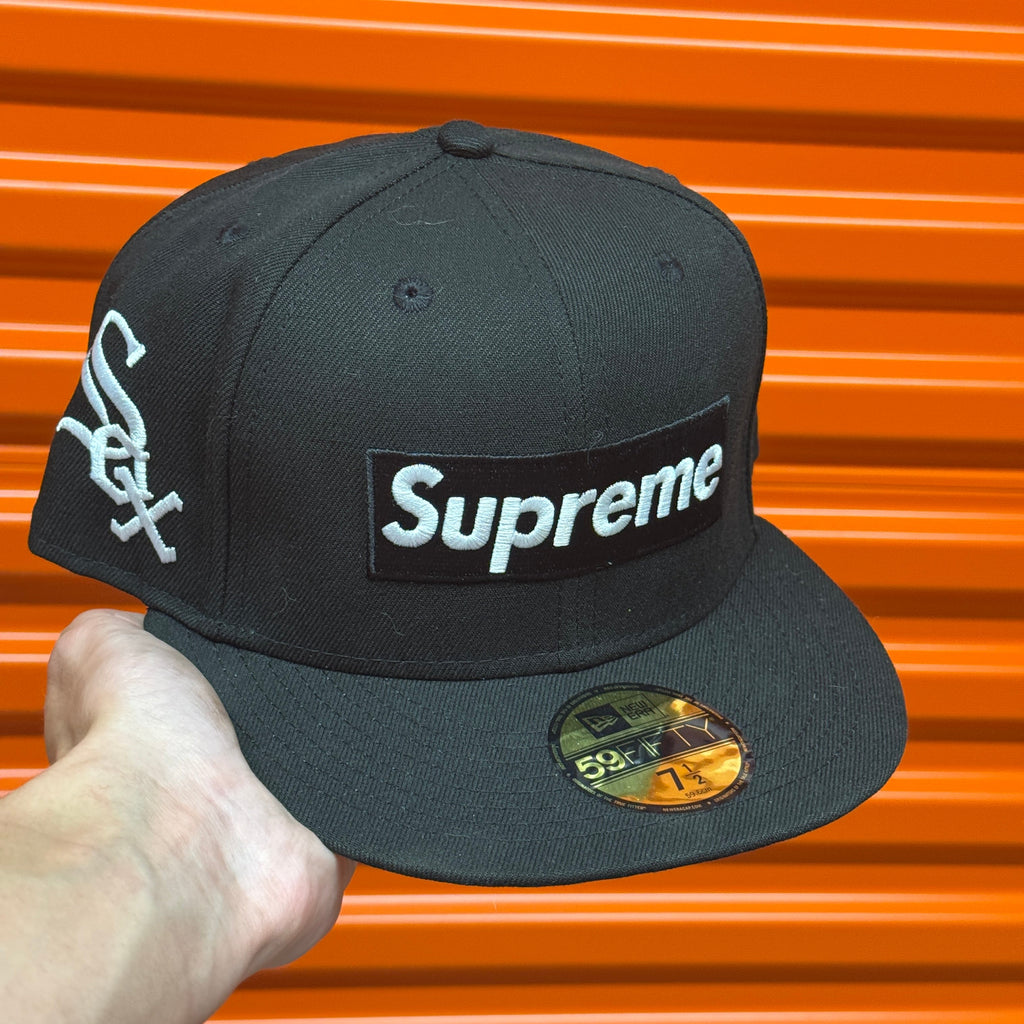 Supreme Black Chicago Chi White Sox New Era Fitted Hat Cap Hype MLB