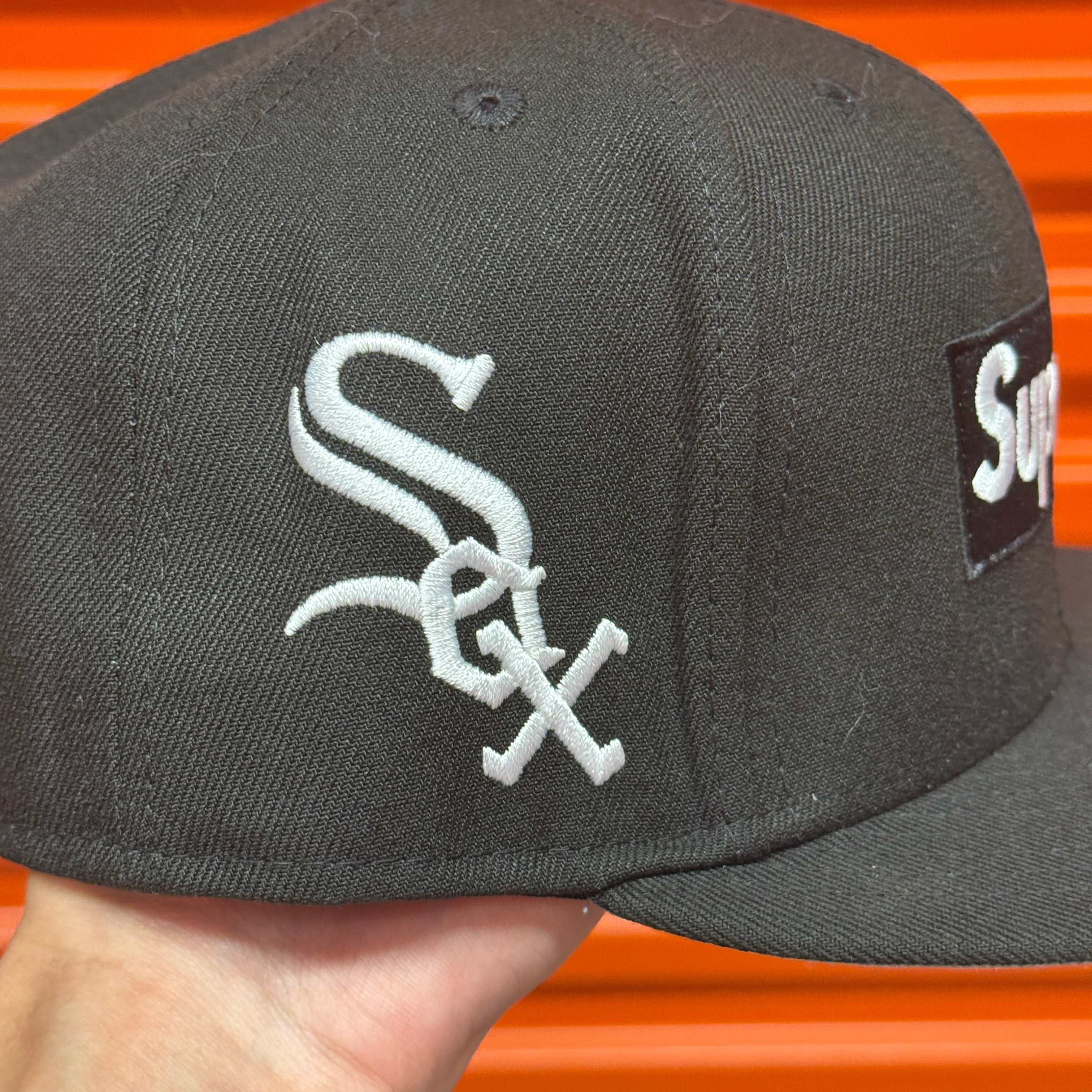 Supreme Black Chicago Chi White Sox New Era Fitted Hat Cap Hype MLB