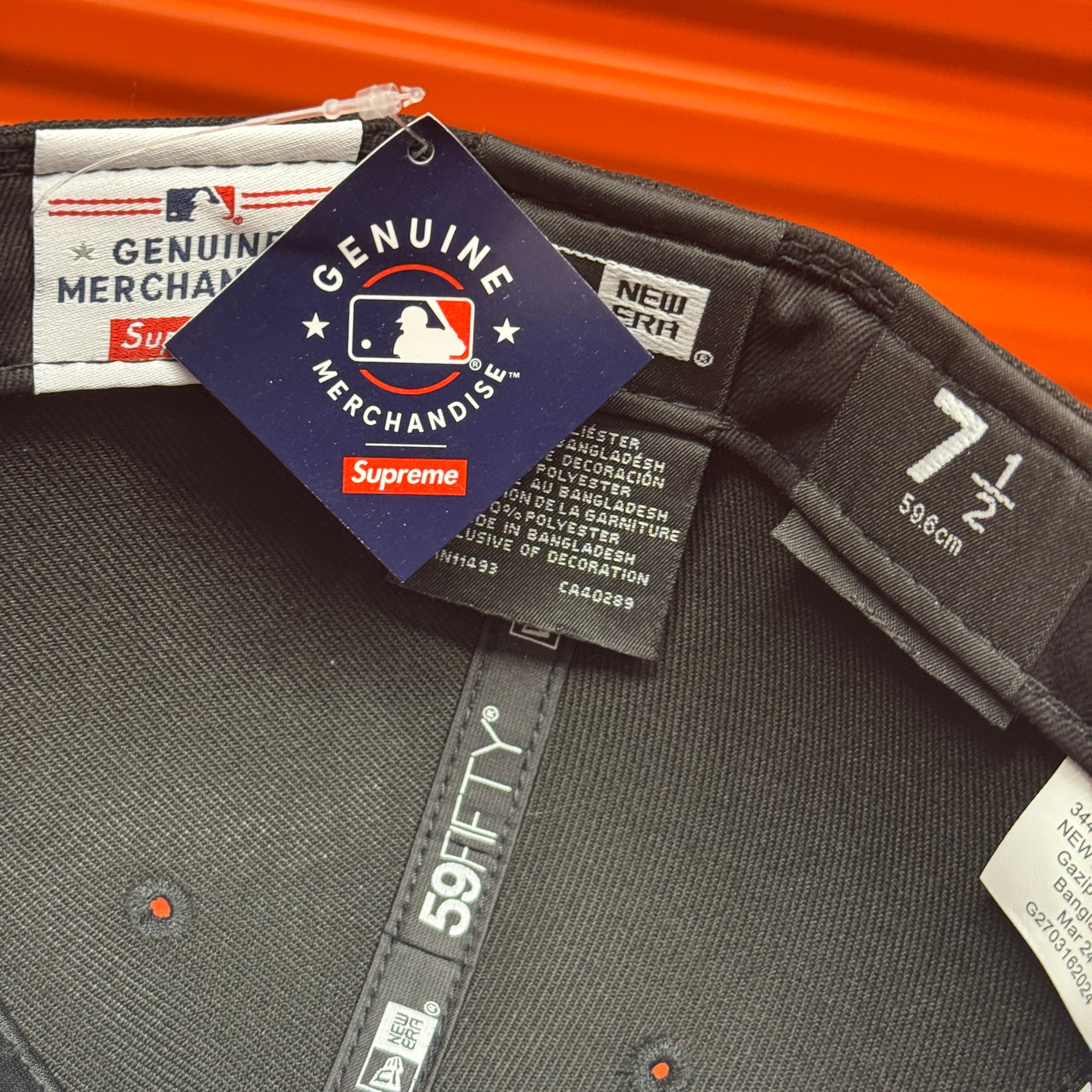 Supreme Black Chicago Chi White Sox New Era Fitted Hat Cap Hype MLB