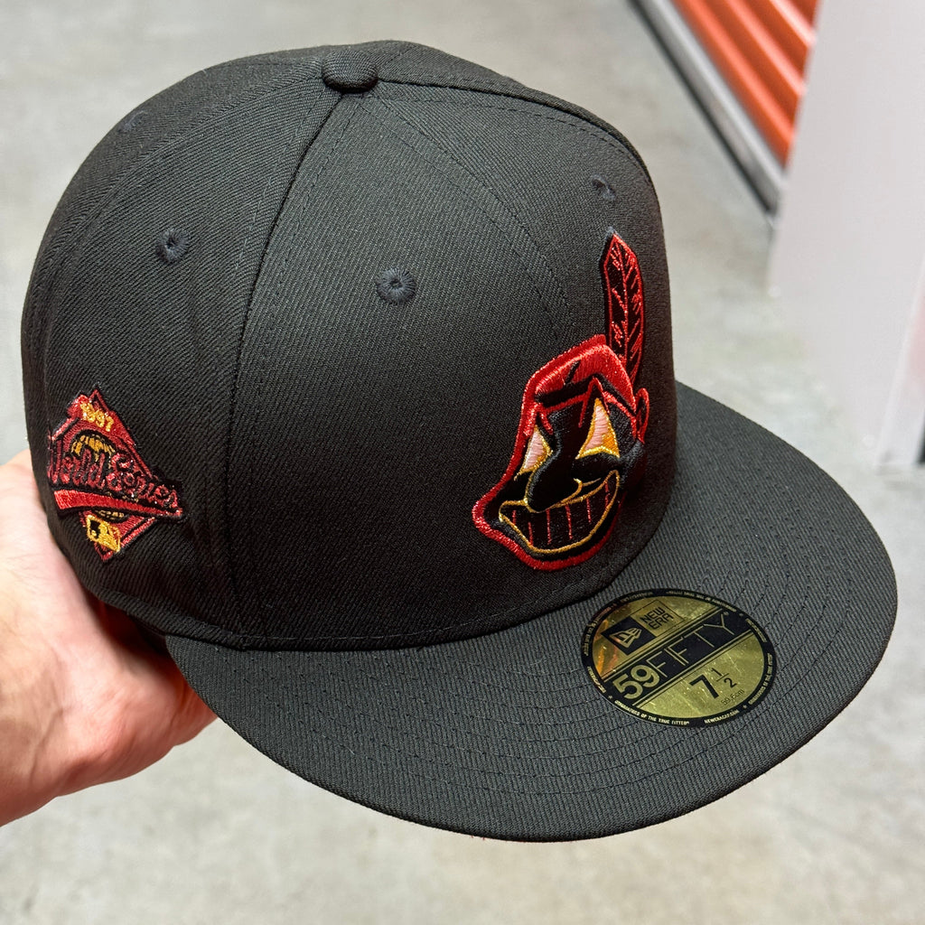Cleveland Indians Chief Wahoo 1997 World Series New Era Fitted Hat