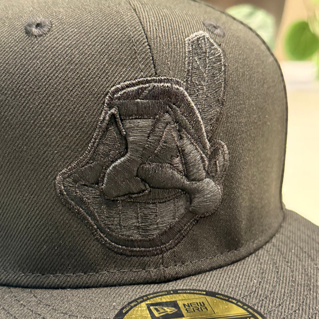 Black Red Chief Wahoo snapback hat, view 2