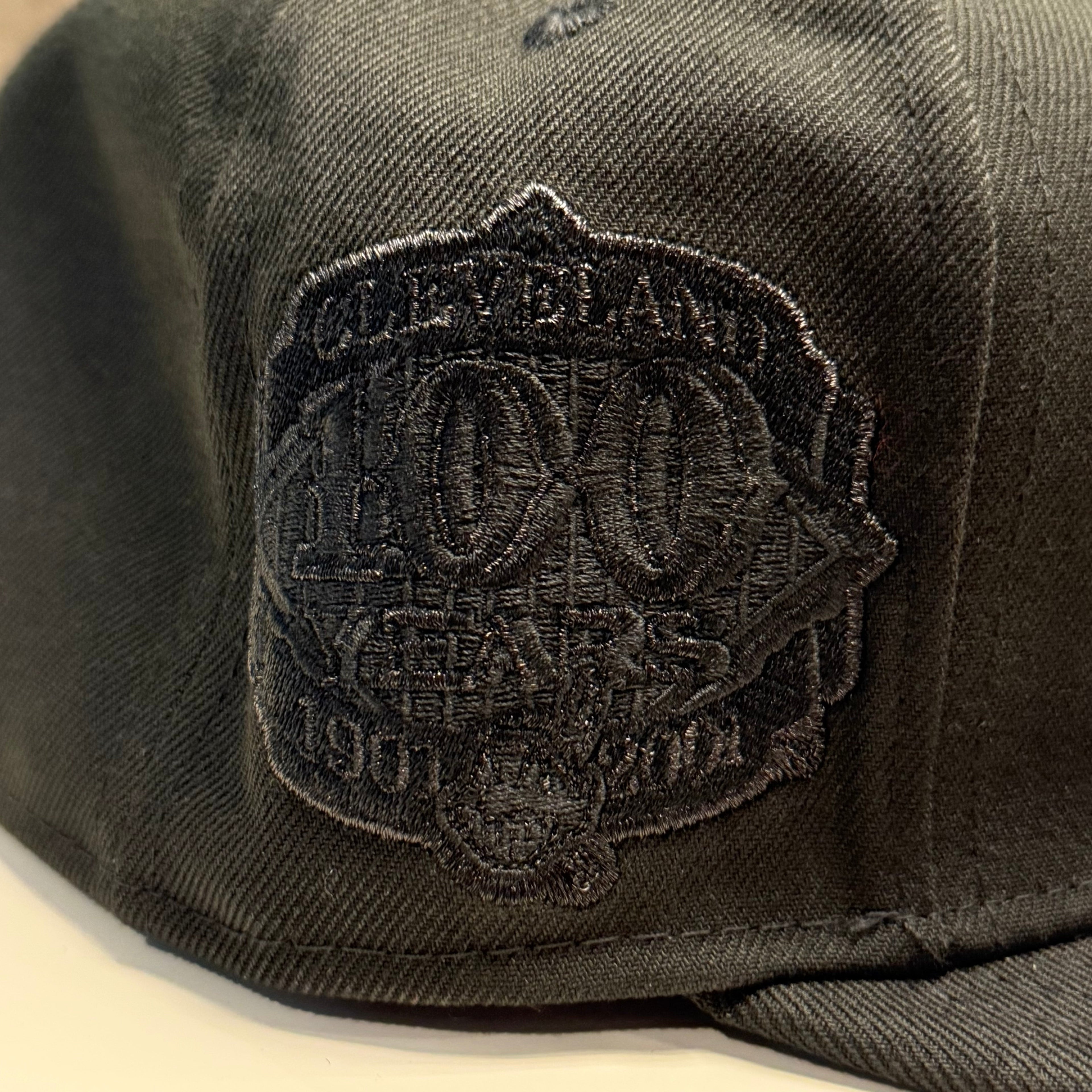 Black Red Chief Wahoo snapback hat, view 3