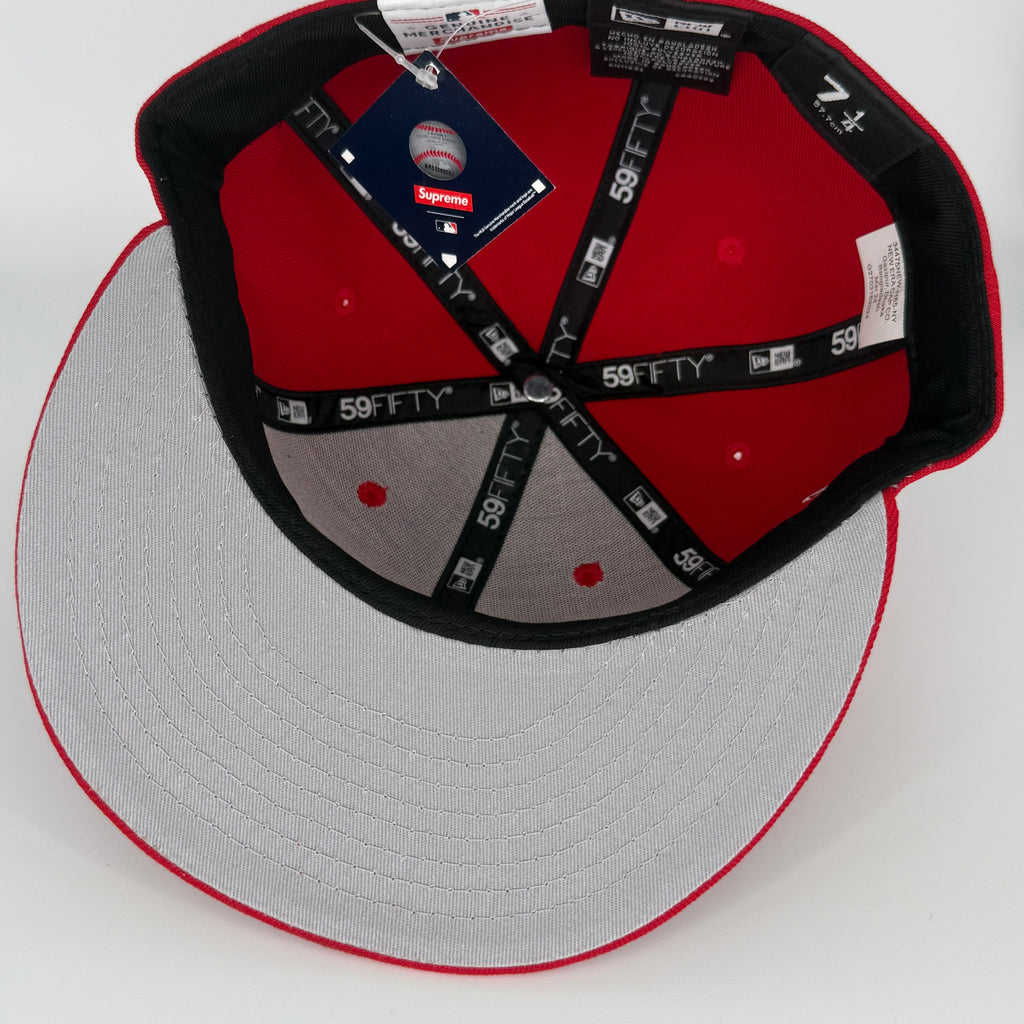 Atlanta Braves Supreme Red New Era Fitted Hat