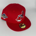 Red Chief Wahoo Banned Cleveland Indians Guardians 1995 World Series Rare Fitted Banned