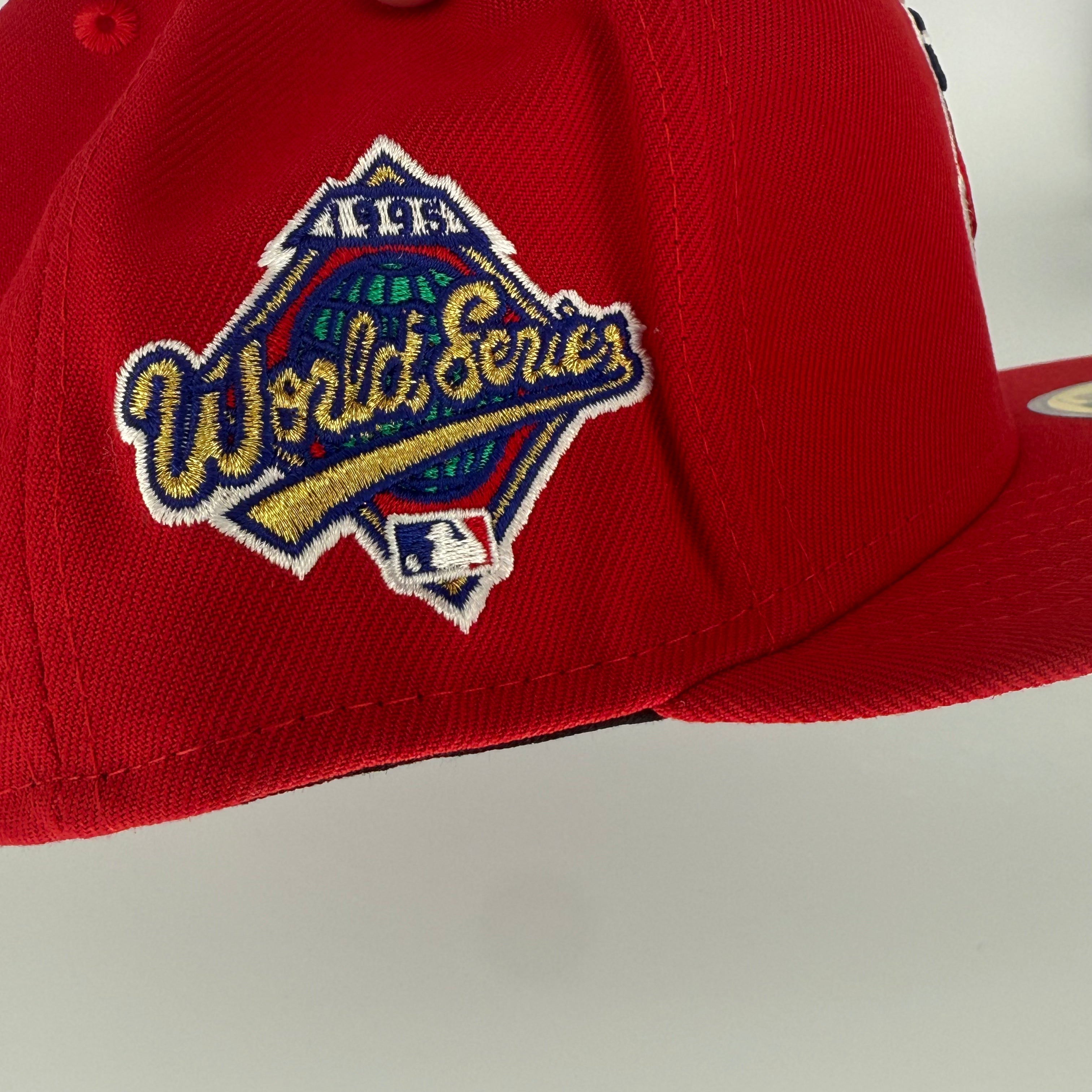 Red Chief Wahoo Banned Cleveland Indians Guardians 1995 World Series Rare Fitted Banned