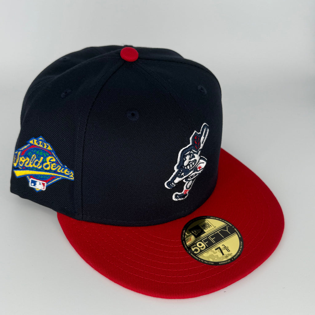 Cleveland Indians Swinging Wahoo 1995 World Series New Era Fitted Hat