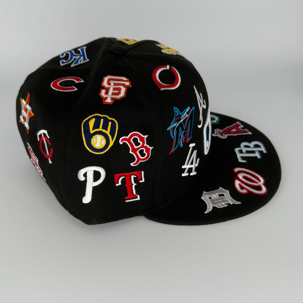 New Era 59FIFTY MLB All-Over Logo Fitted Hat