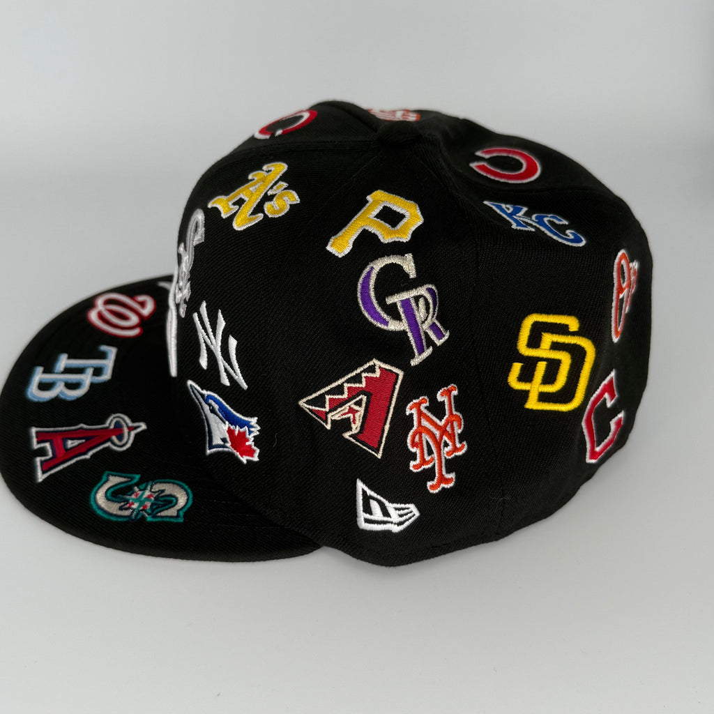 New Era 59FIFTY MLB All-Over Logo Fitted Hat