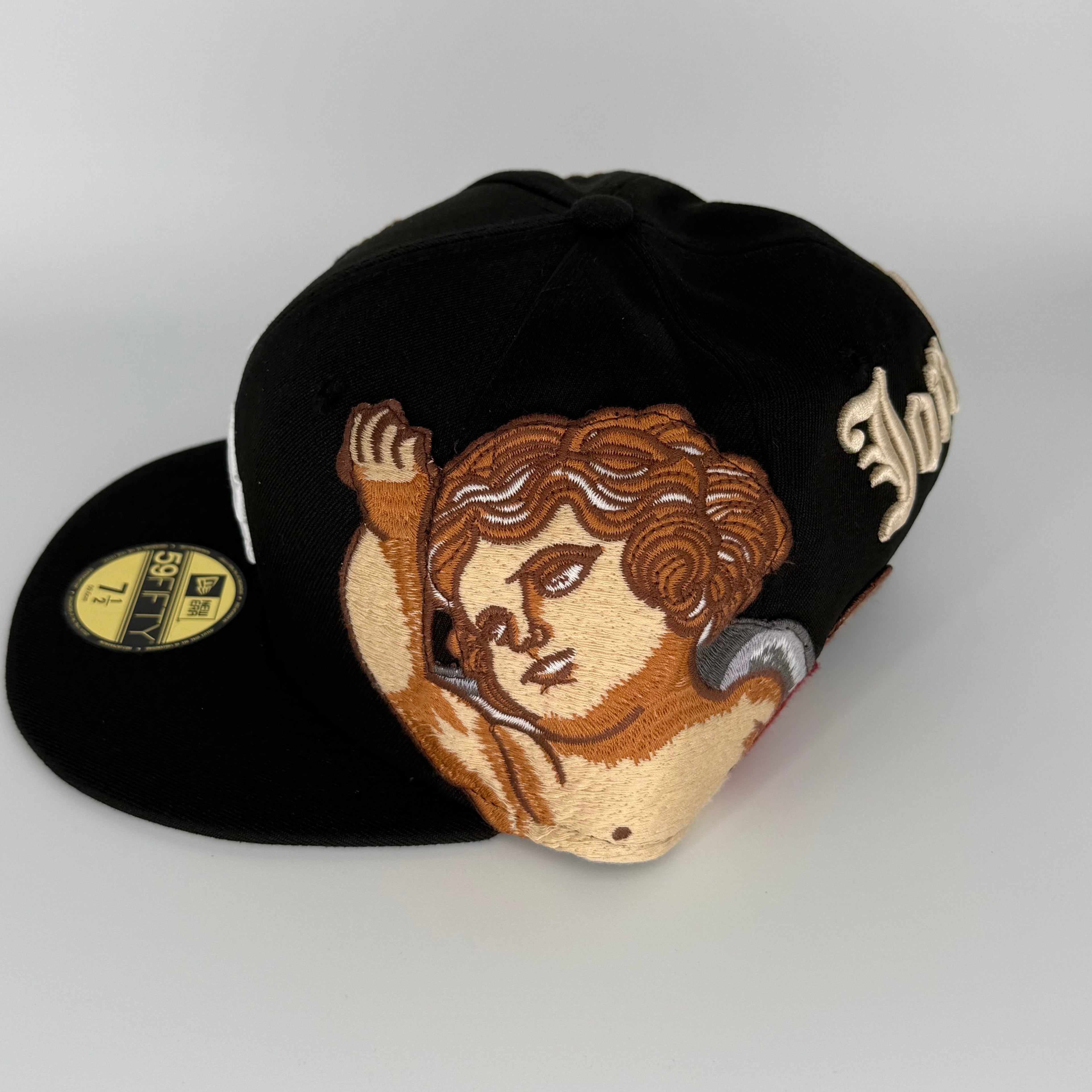 Black Jon Stan Los Angeles LA Dodgers New Era Fitted Hat Cap 59Fifty