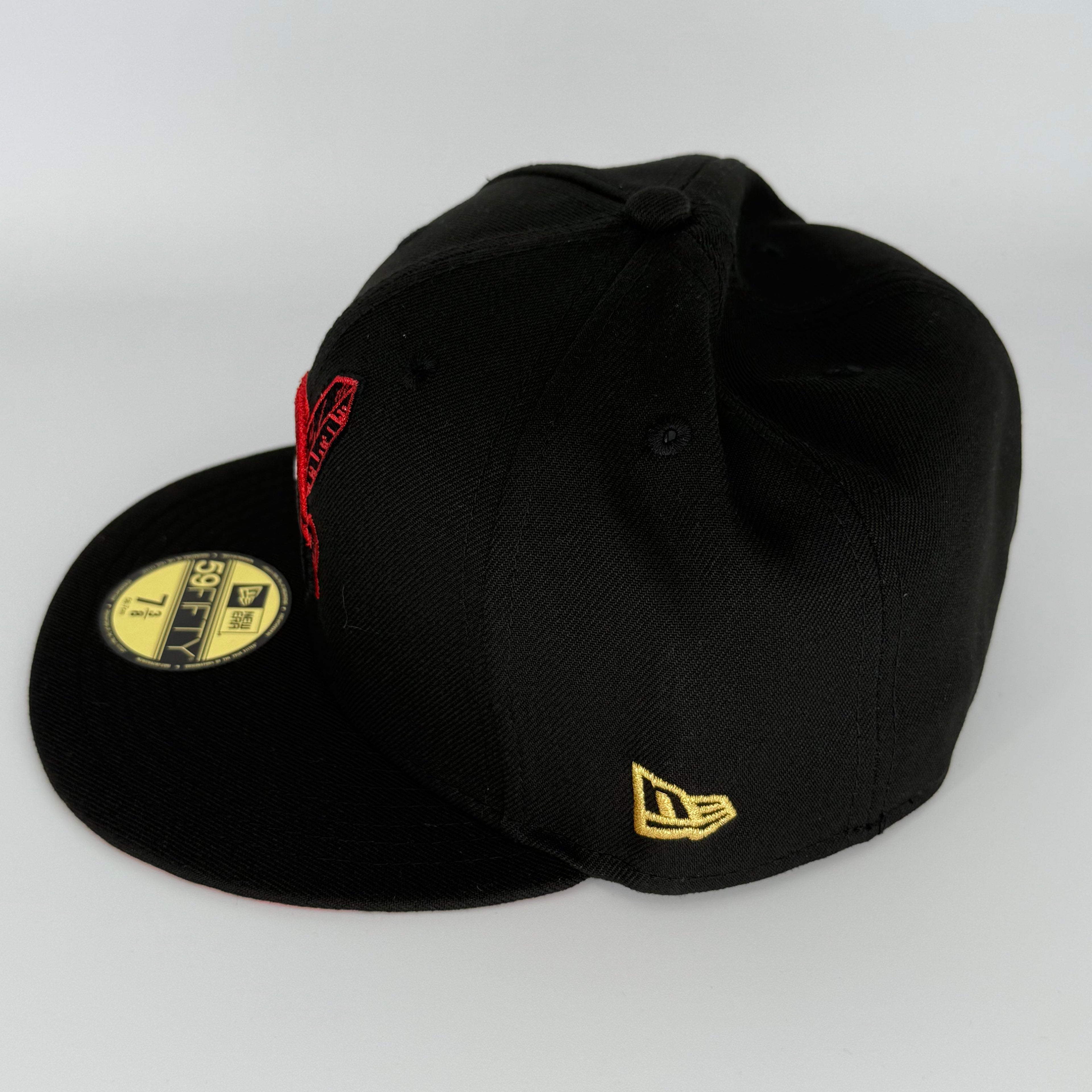Black Red Chief Wahoo Cleveland Indians 1954 All Star Game New Era Fitted Hat Cap