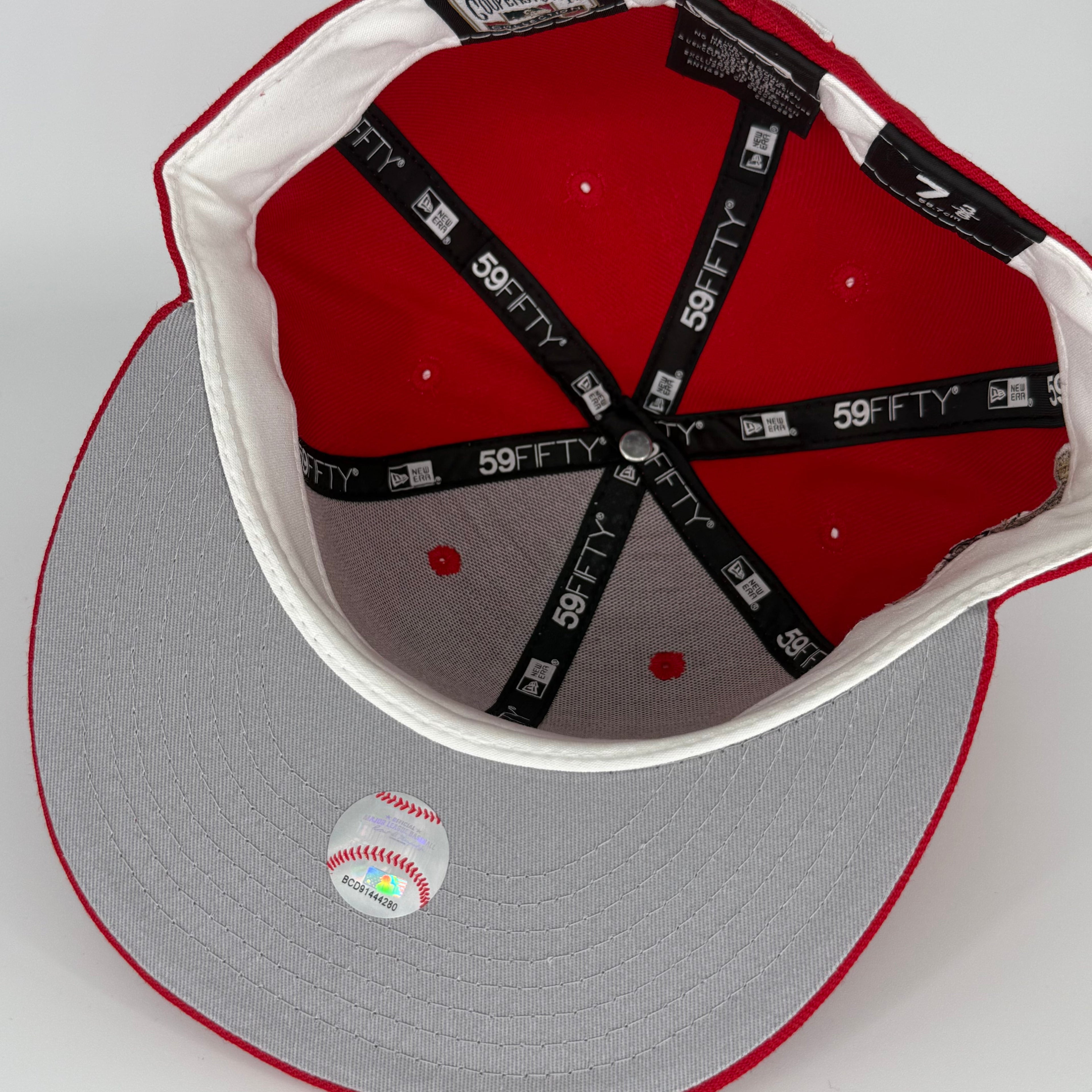 Wool Red Navy Chief Wahoo Banned Cleveland Indians Guardians 1995 World Series New Era Fitted Hat Cap Rare Grey UV