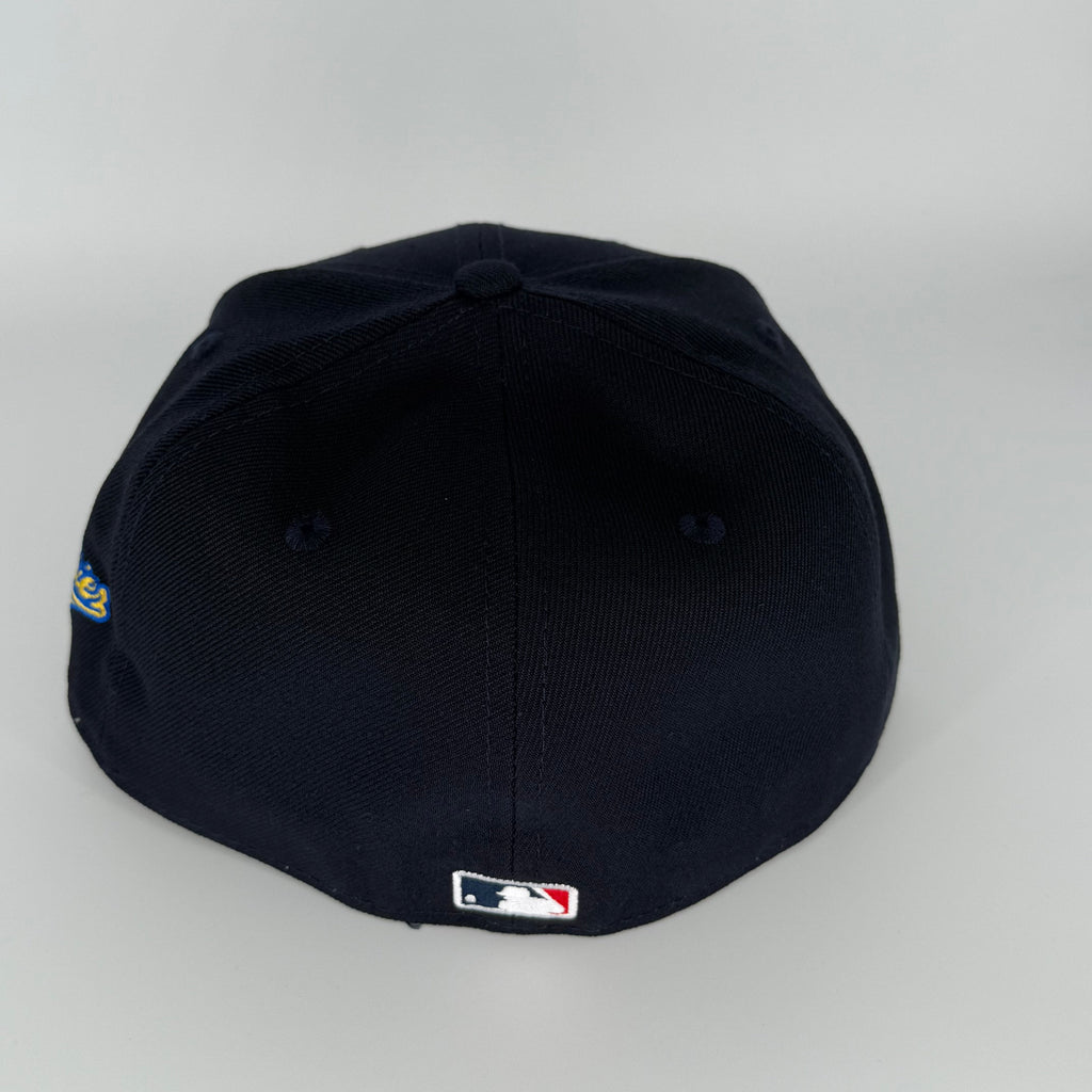 Navy Grey UV Chief Wahoo Cleveland Indians 1997 World Series New Era Fitted Hat Cap