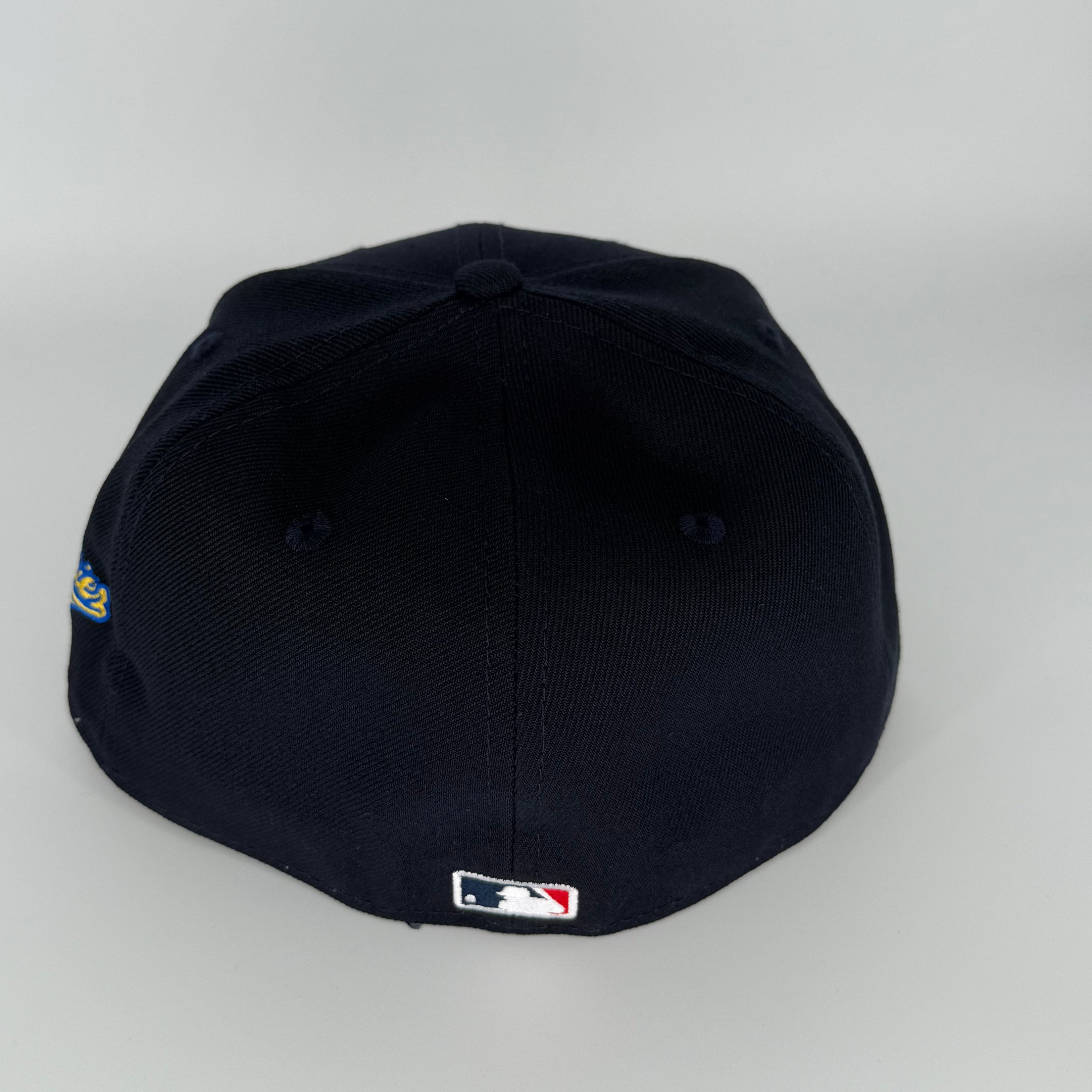 Navy Grey UV Chief Wahoo Cleveland Indians 1997 World Series New Era Fitted Hat Cap