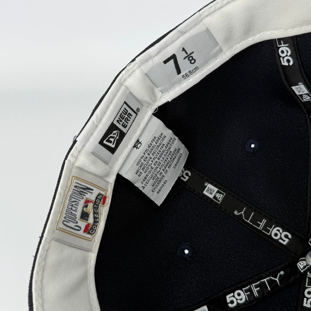 Navy Grey UV Chief Wahoo Cleveland Indians 1997 World Series New Era Fitted Hat Cap