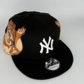 Black New York NY Yankees SNAPBACK Jon Stan Hype New Era Fitted Hat Rare Exclusive