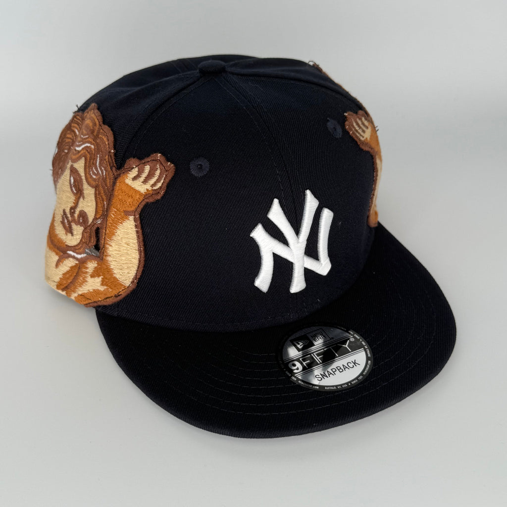 Navy New York NY Yankees SNAPBACK Jon Stan Hype New Era Fitted Hat Rare Exclusive