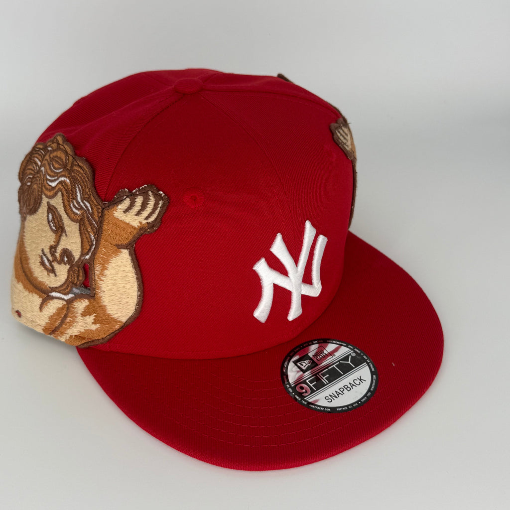 Red New York NY Yankees SNAPBACK Jon Stan Hype New Era Fitted Hat Rare Exclusive