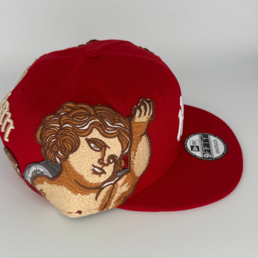 Red New York NY Yankees SNAPBACK Jon Stan Hype New Era Fitted Hat Rare Exclusive - view 2