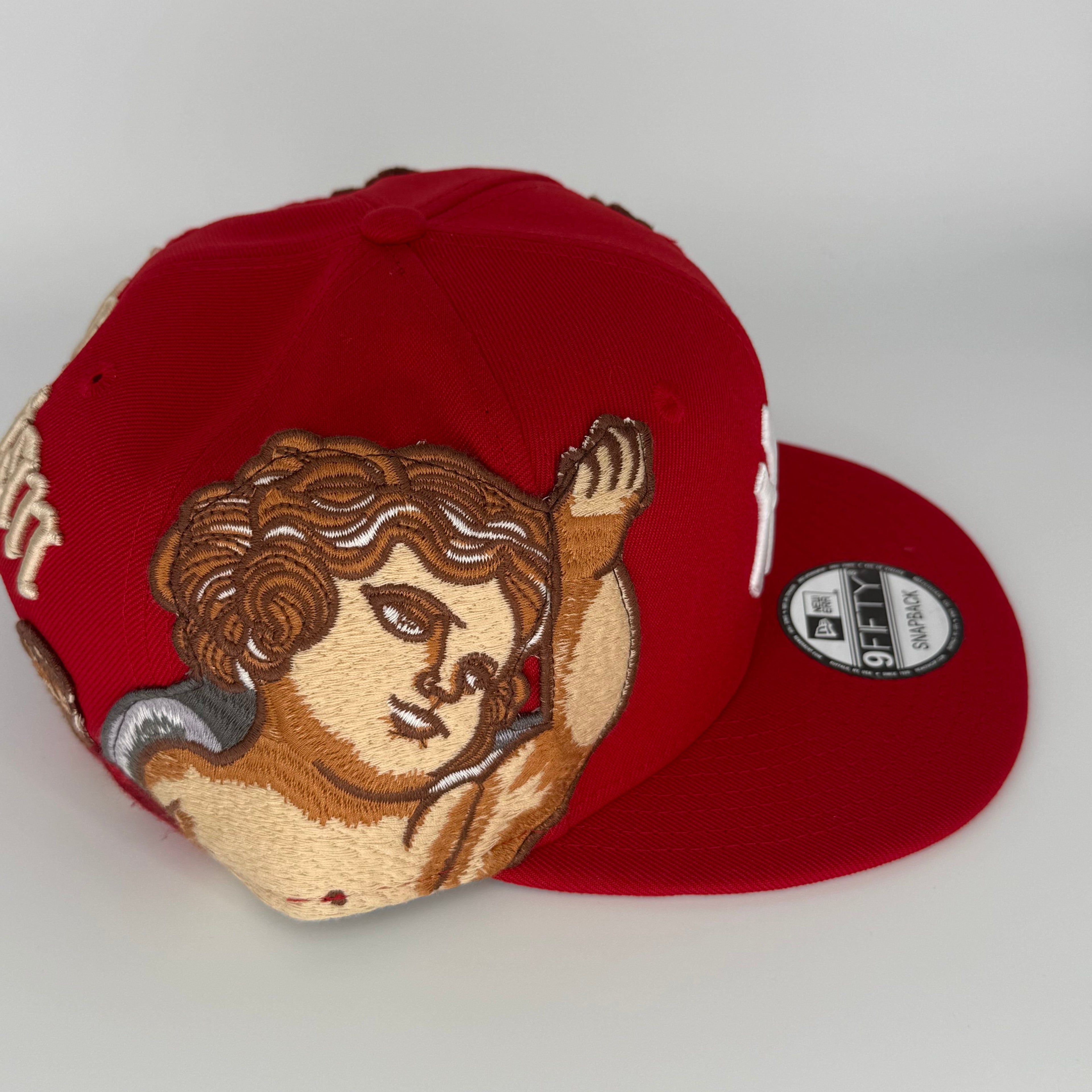 Red New York NY Yankees SNAPBACK Jon Stan Hype New Era Fitted Hat Rare Exclusive