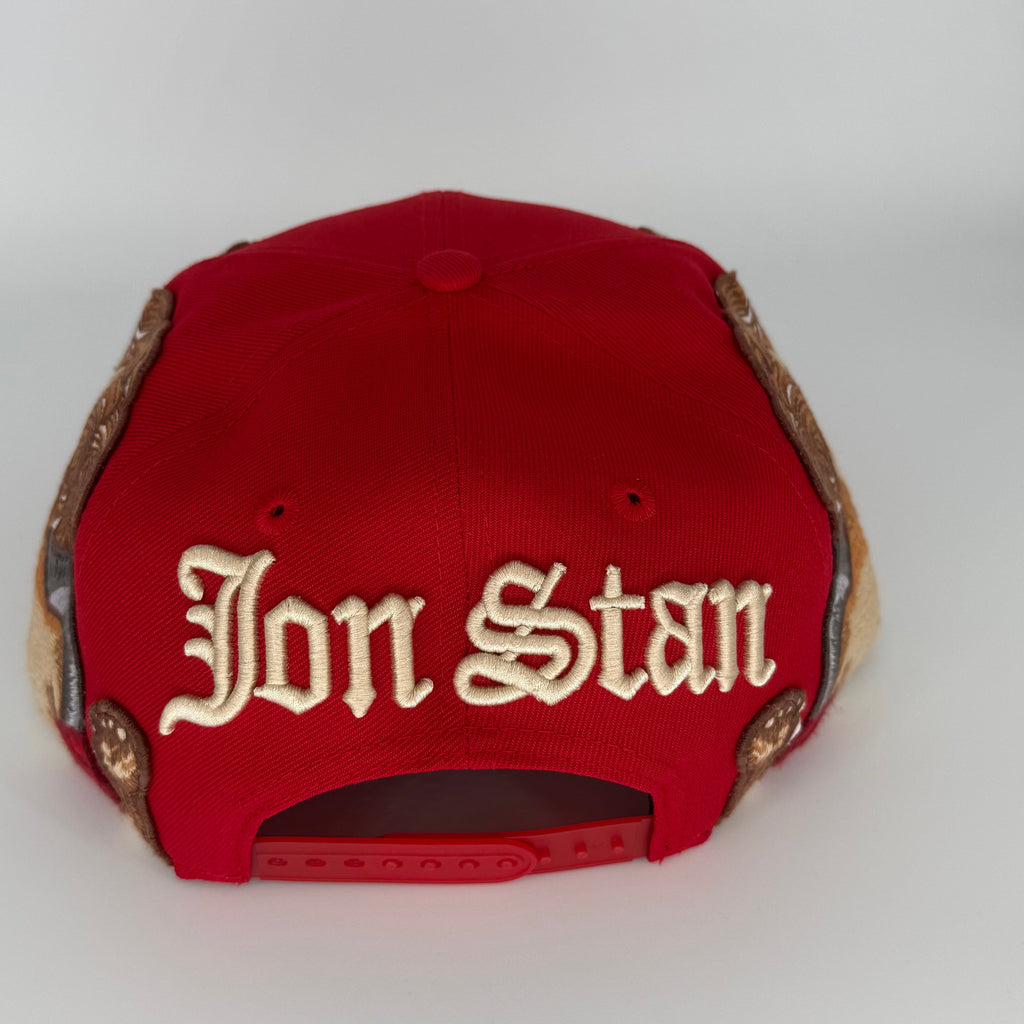 Red New York NY Yankees SNAPBACK Jon Stan Hype New Era Fitted Hat Rare Exclusive - view 3