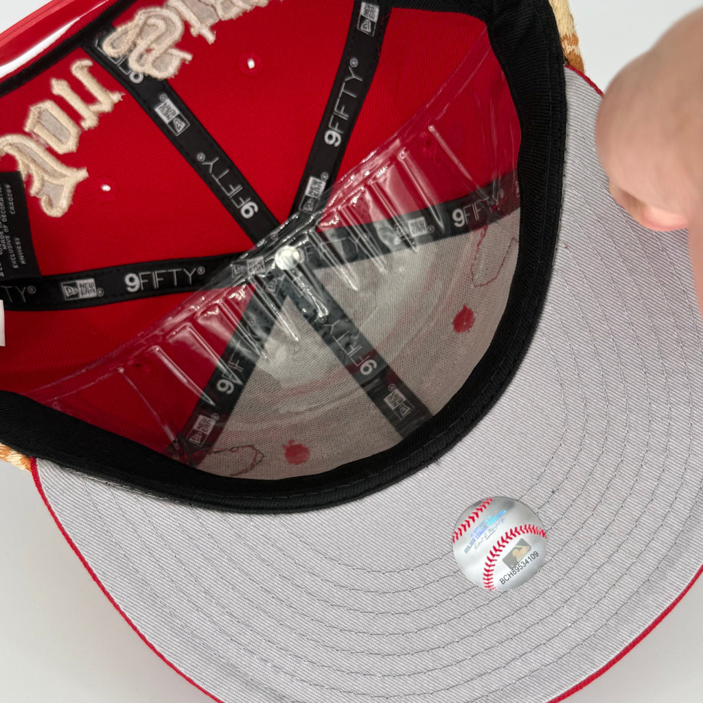 Red New York NY Yankees SNAPBACK Jon Stan Hype New Era Fitted Hat Rare Exclusive - view 5