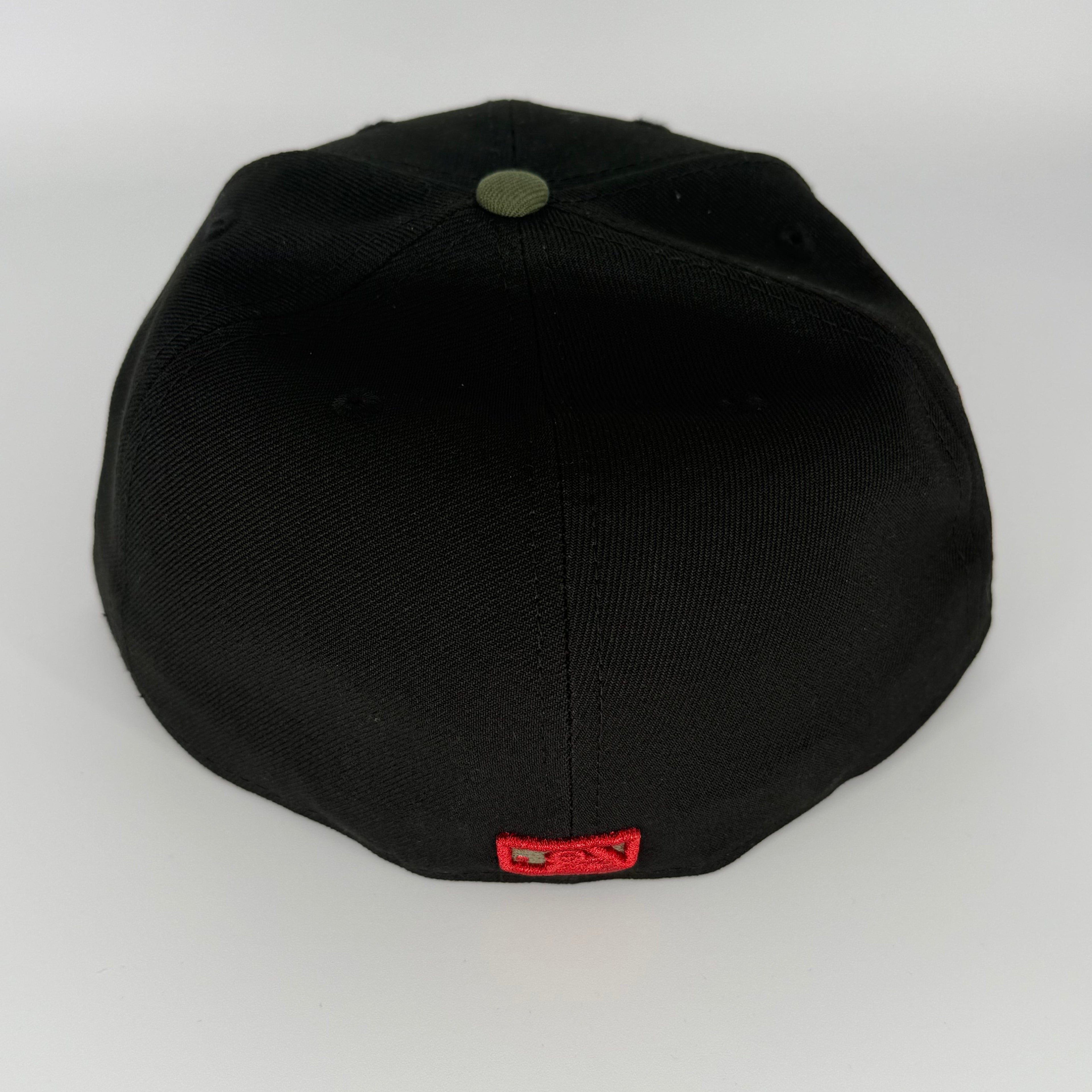 Black Olive Chief Wahoo Cleveland Indians Guardians Banned 1954 All Star Game New Era 59Fifty Fitted Hat